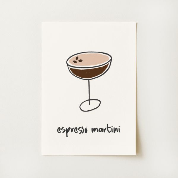 Espresso Martini Cocktail Print