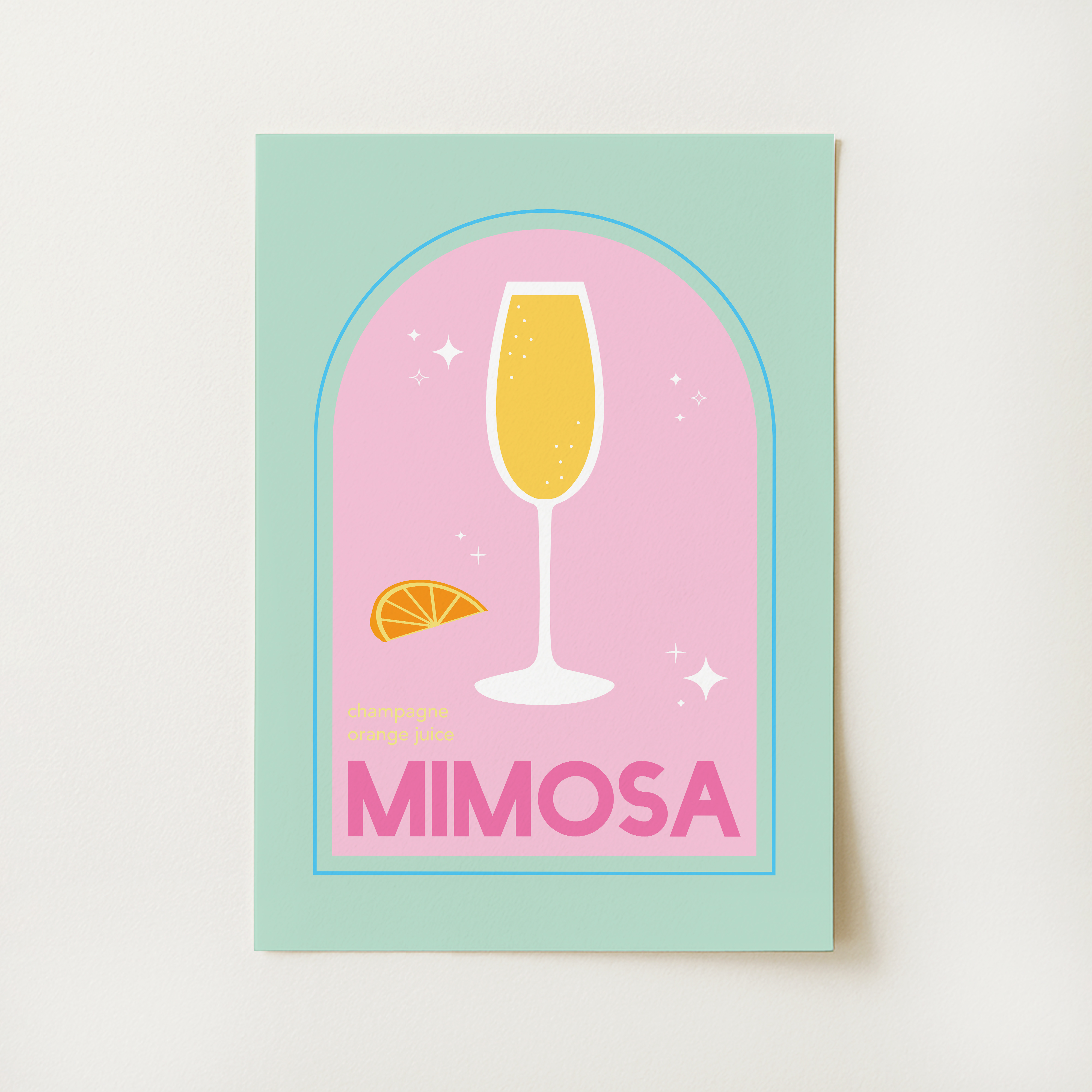 Mimosa Cocktail Print