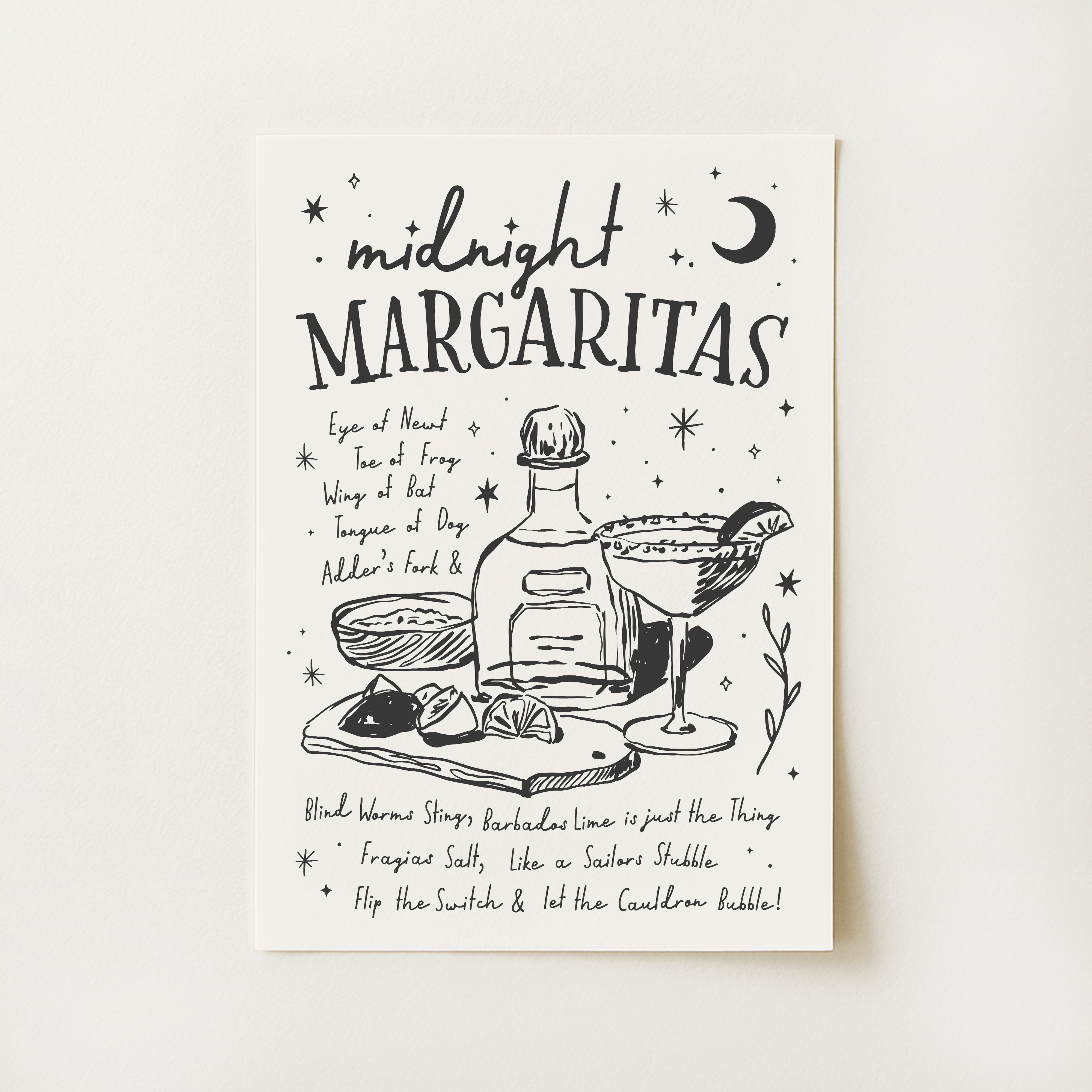 Midnight Margaritas Print