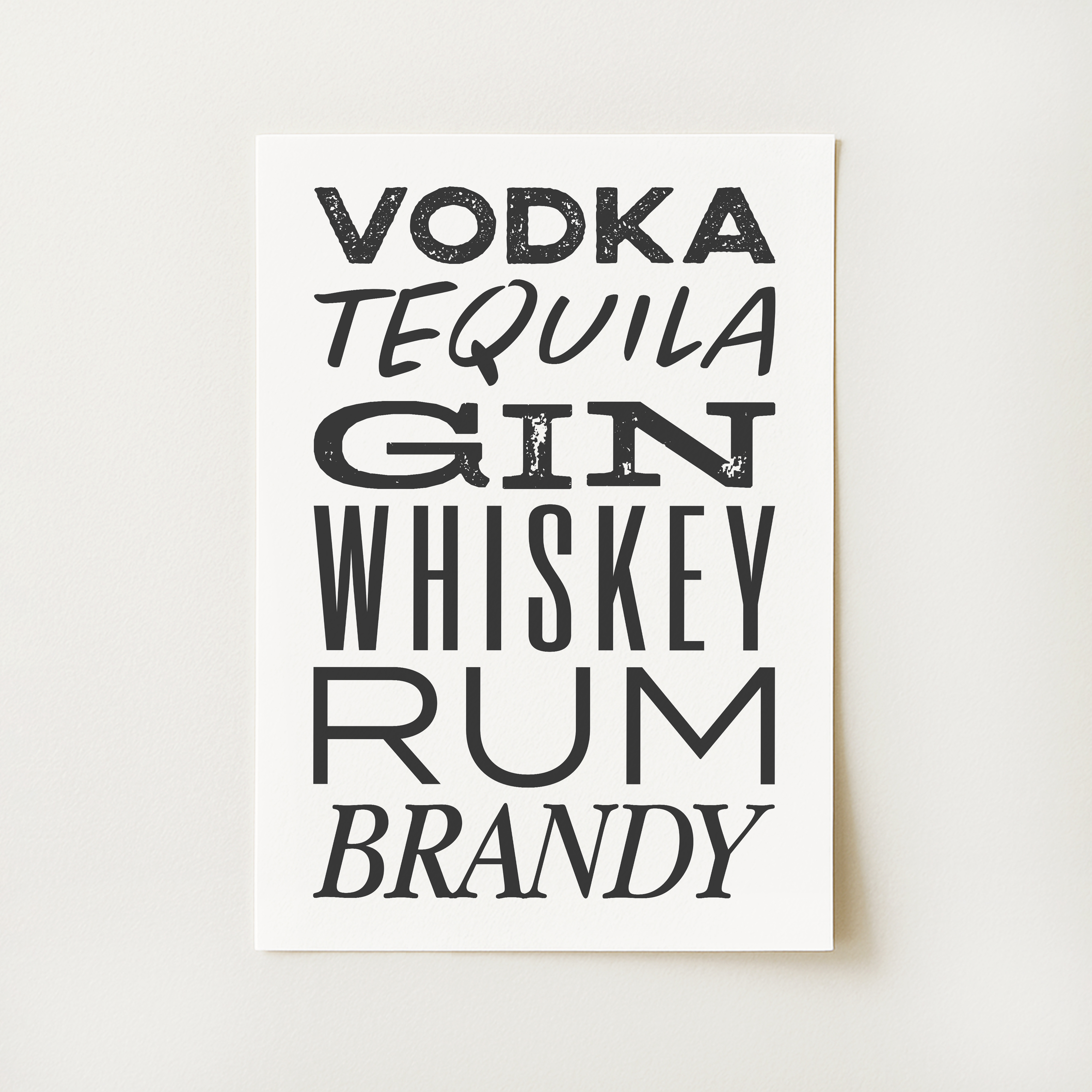Trendy Bar Cart Print