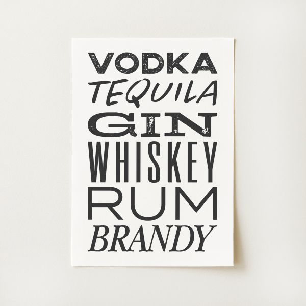 Trendy Bar Cart Print