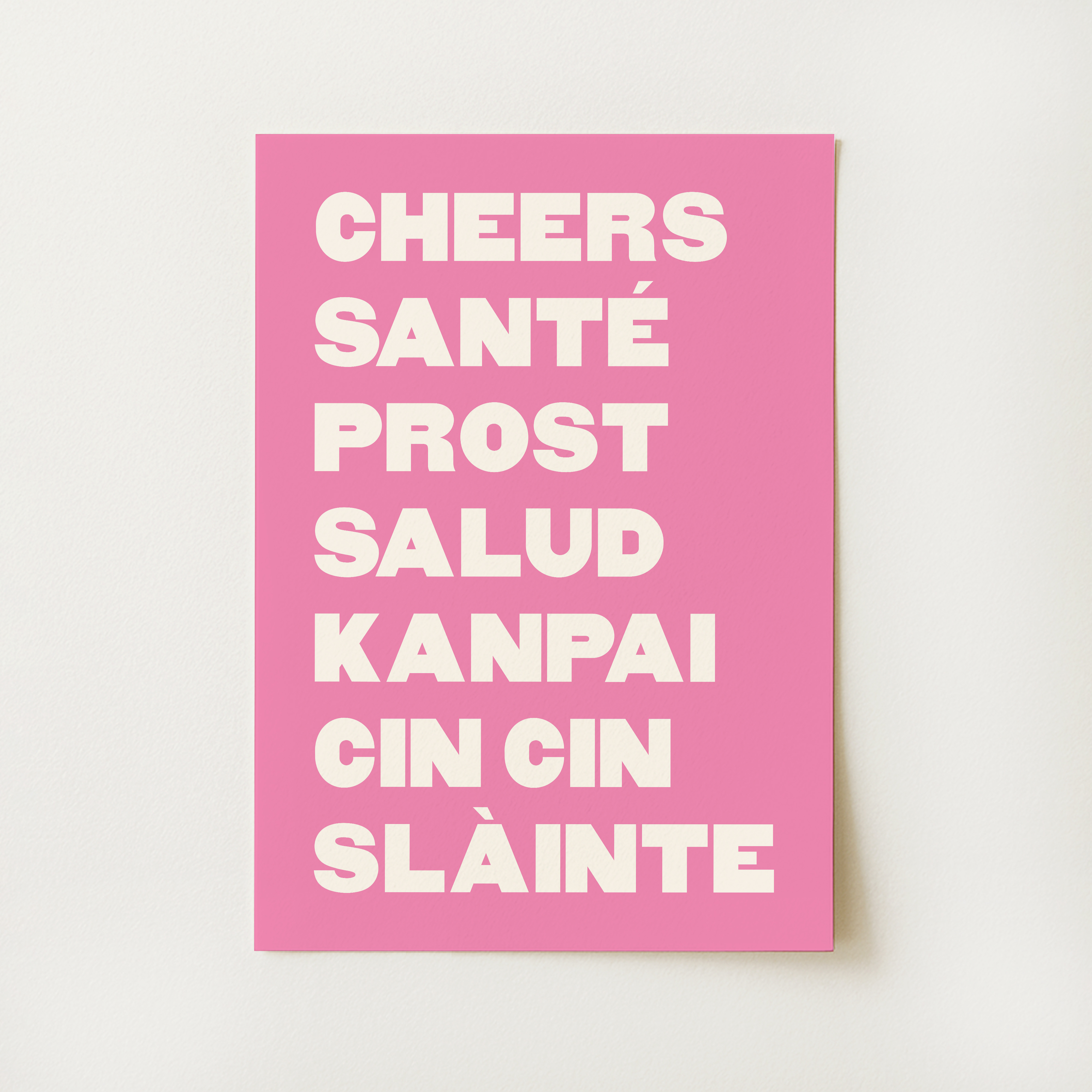Cheers Cocktail Print
