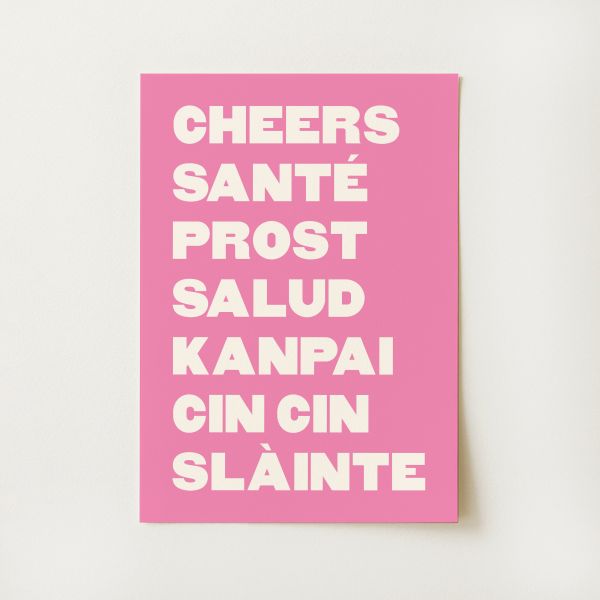 Cheers Cocktail Print