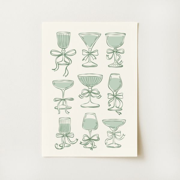 Coquette Cocktail Print