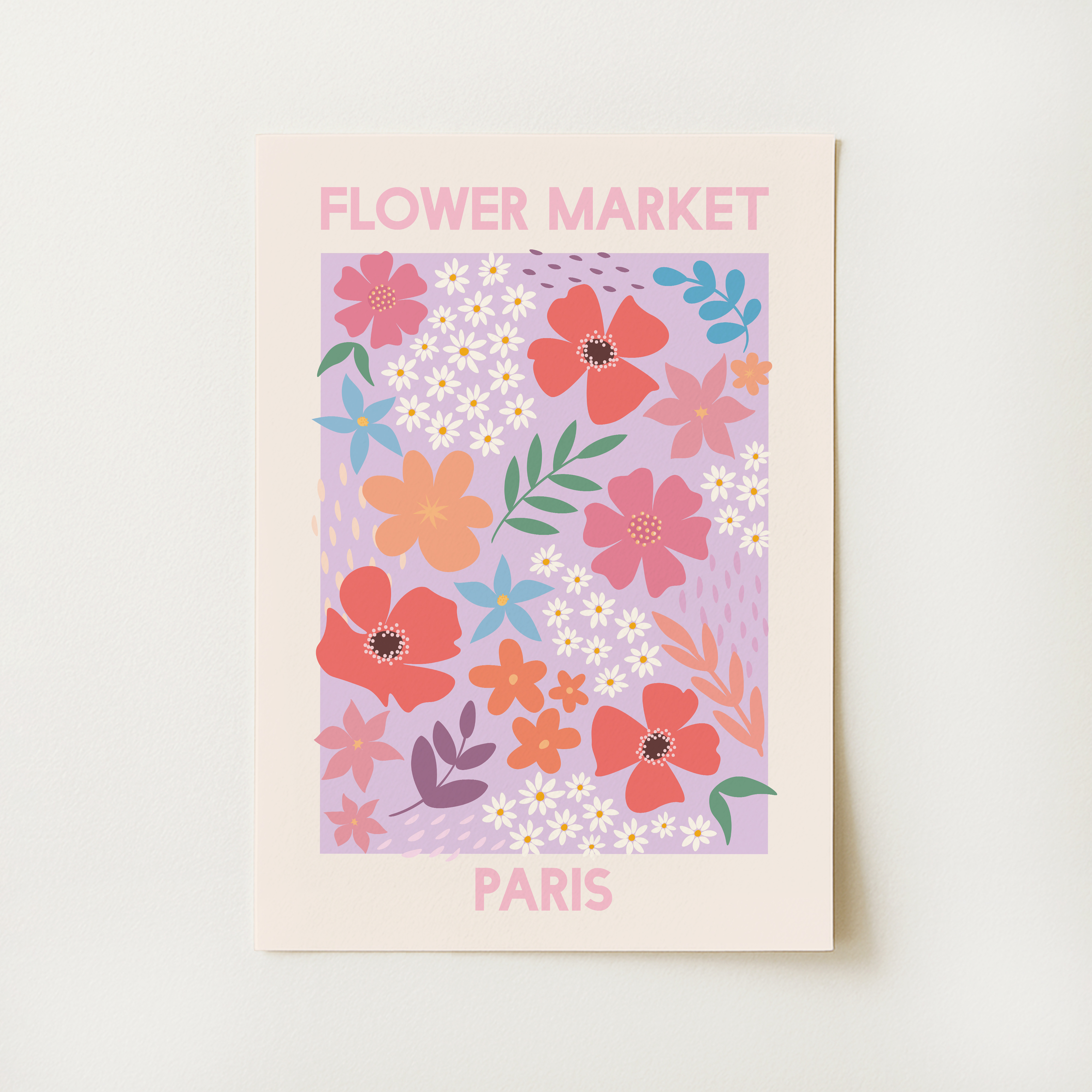 Paris Flower Market Print