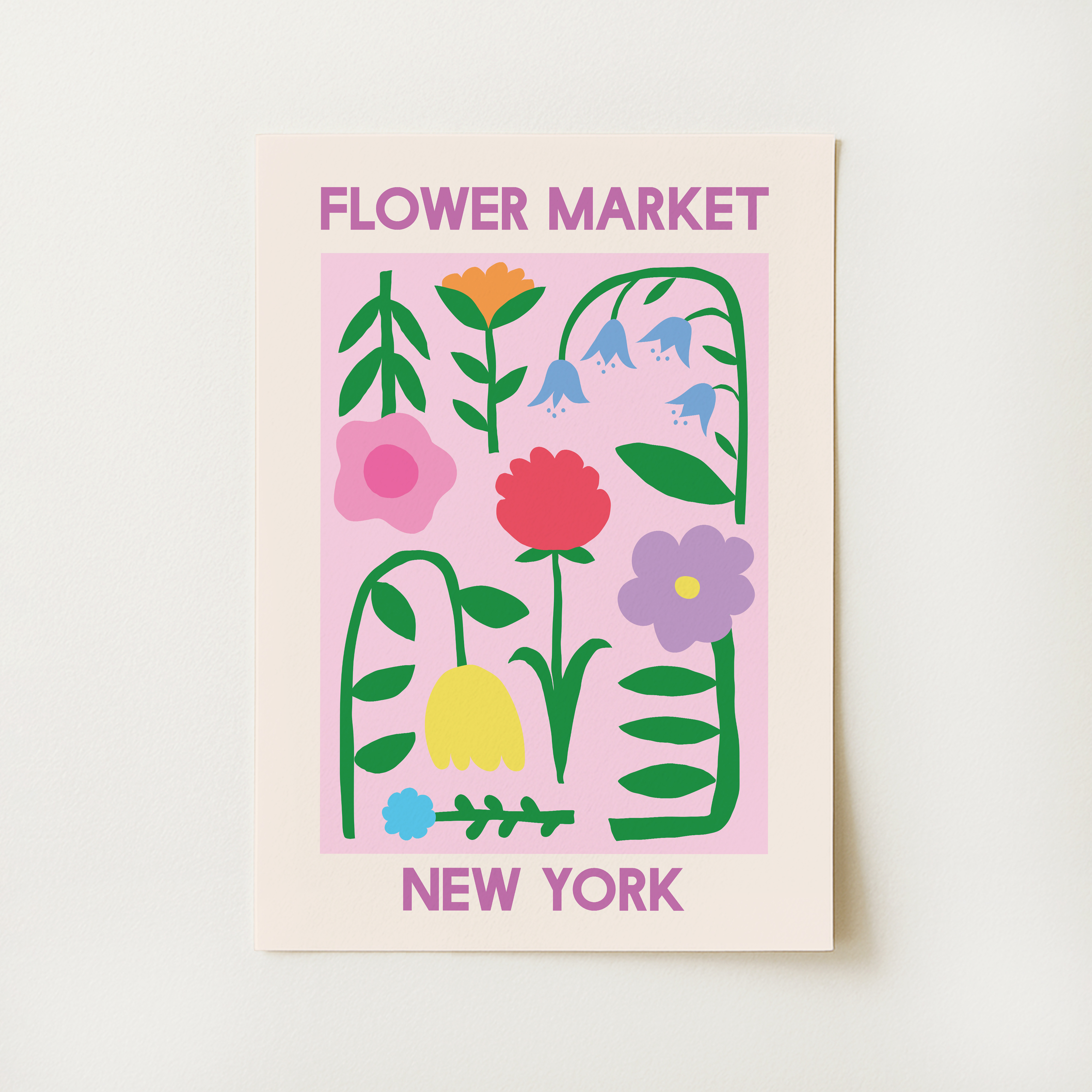 Flower Market New York Print
