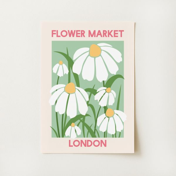 Flower Market London Print