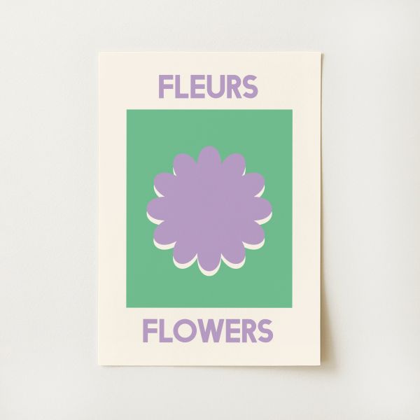 Fleurs Flowers Print