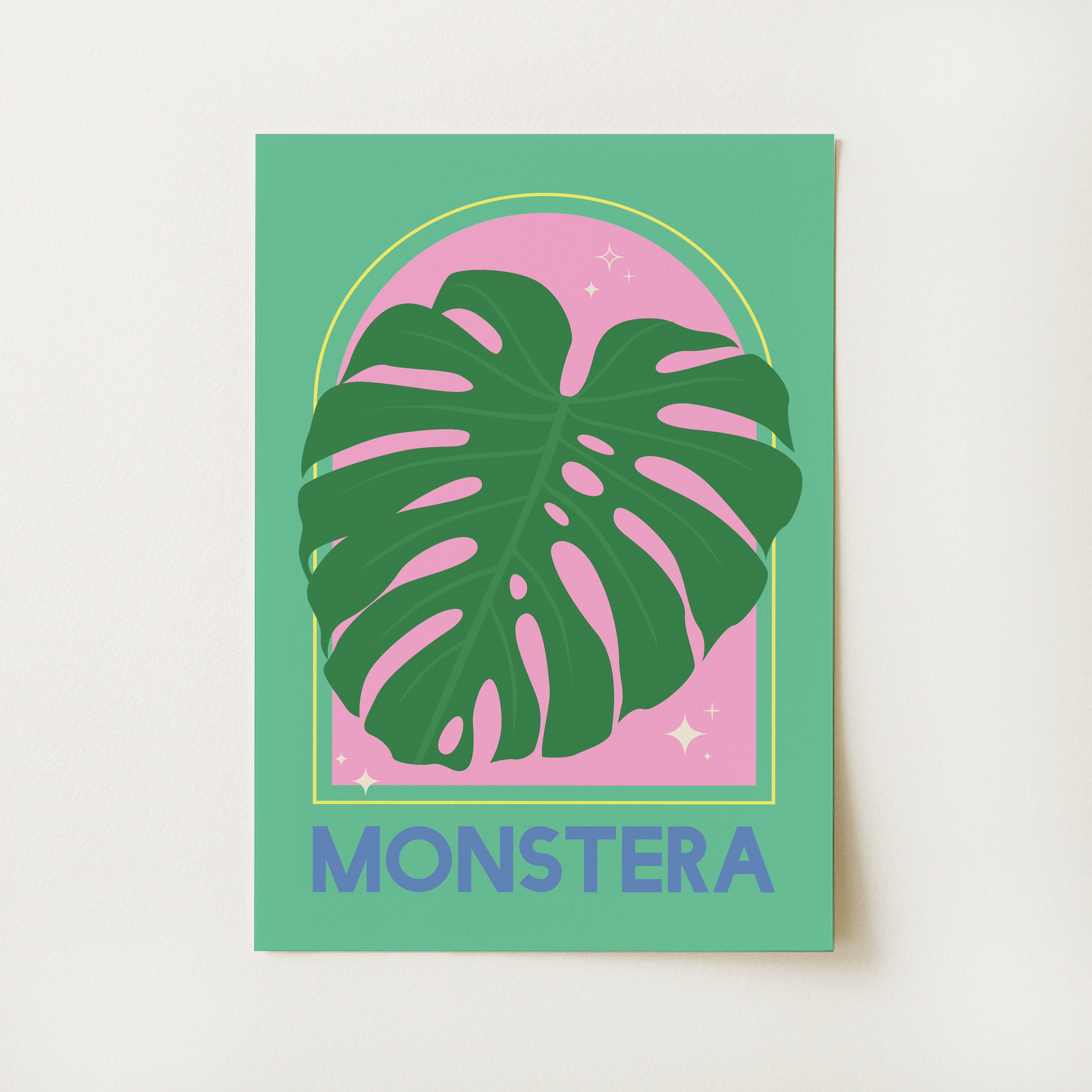 Monstera House Plant Print