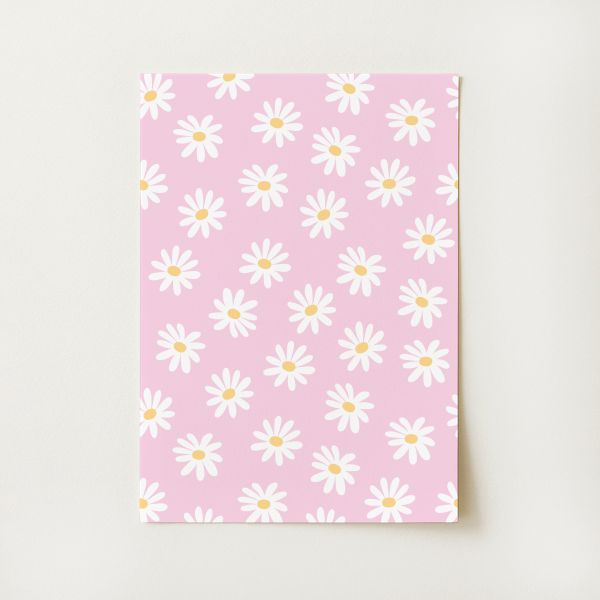 Pink Daisy Print