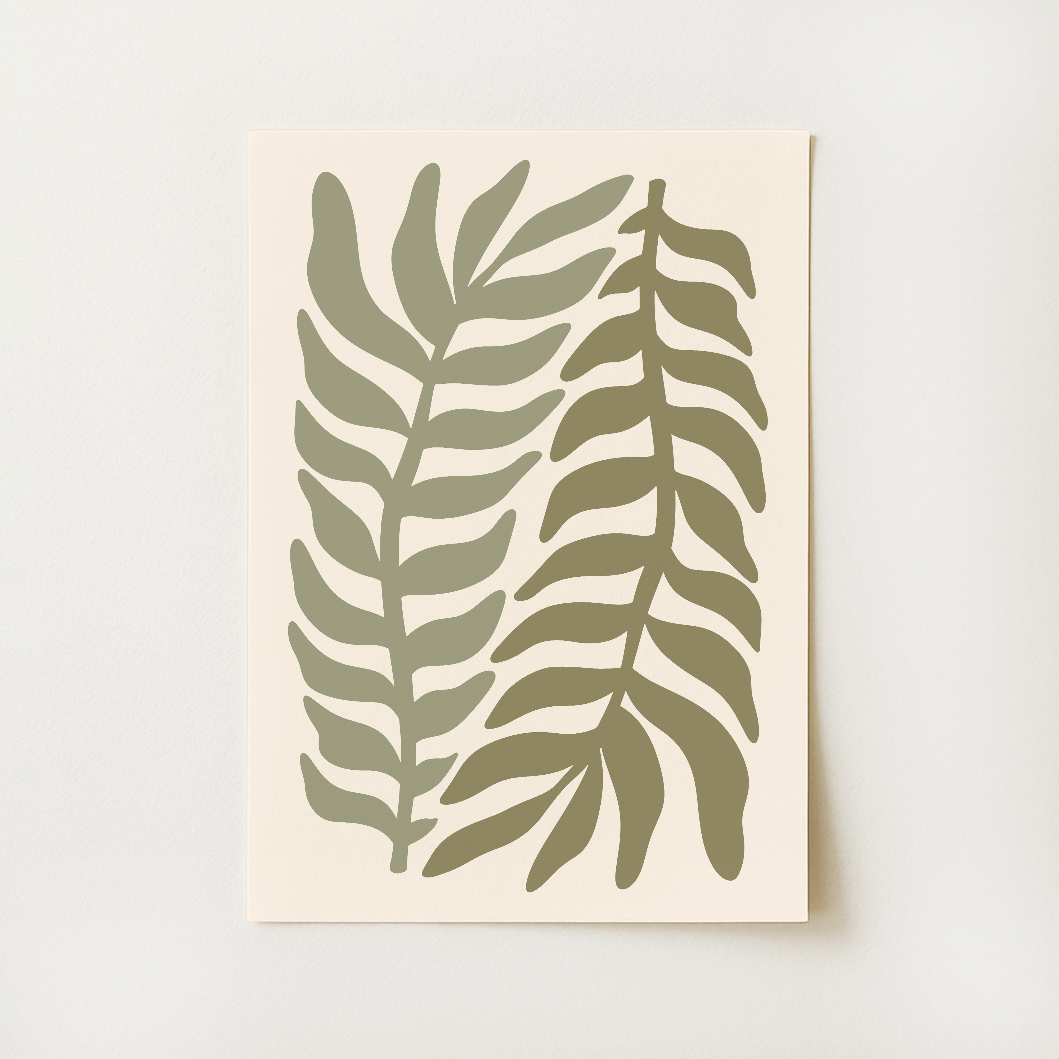 Boho Abstract Botanical Print