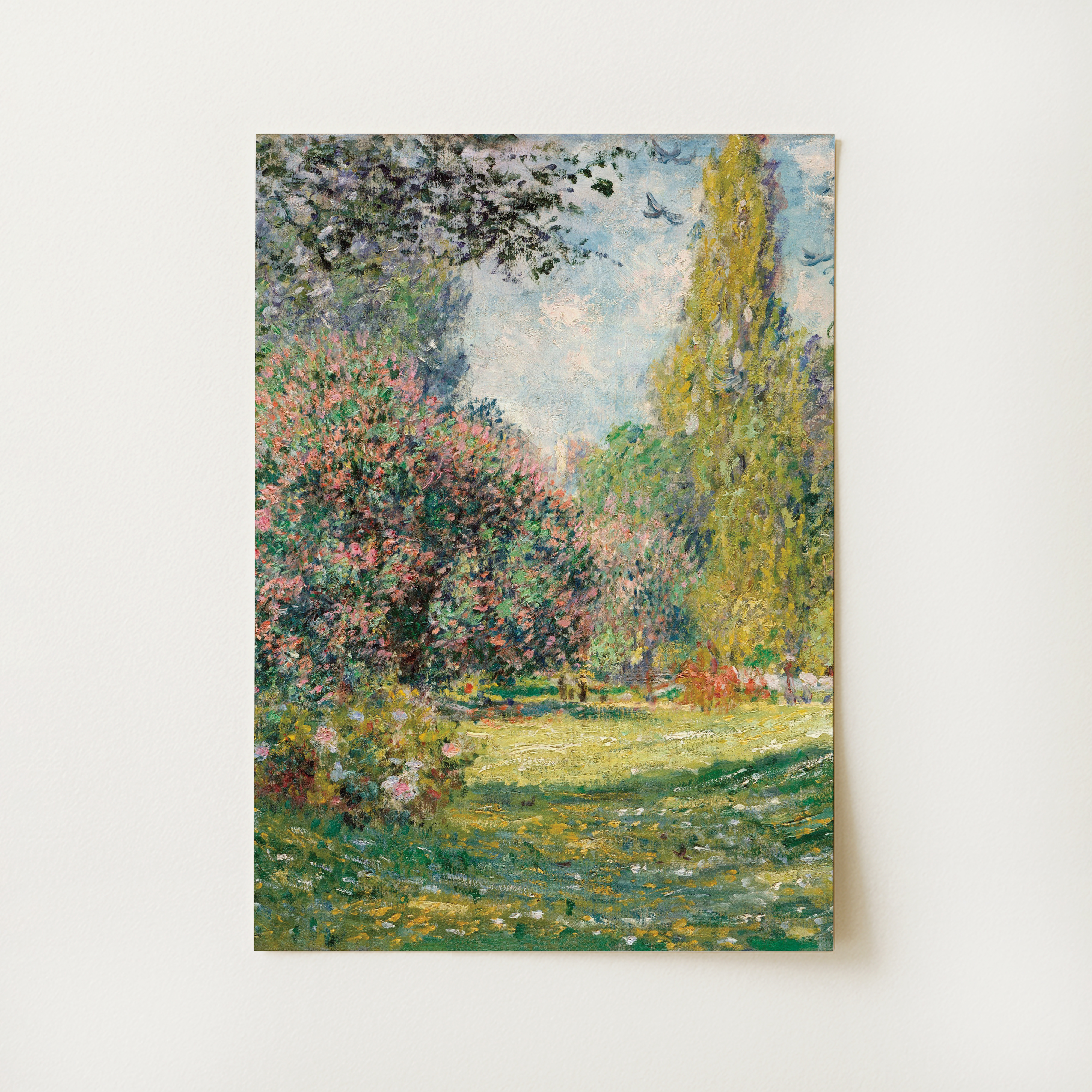 Monet Garden Painting Print