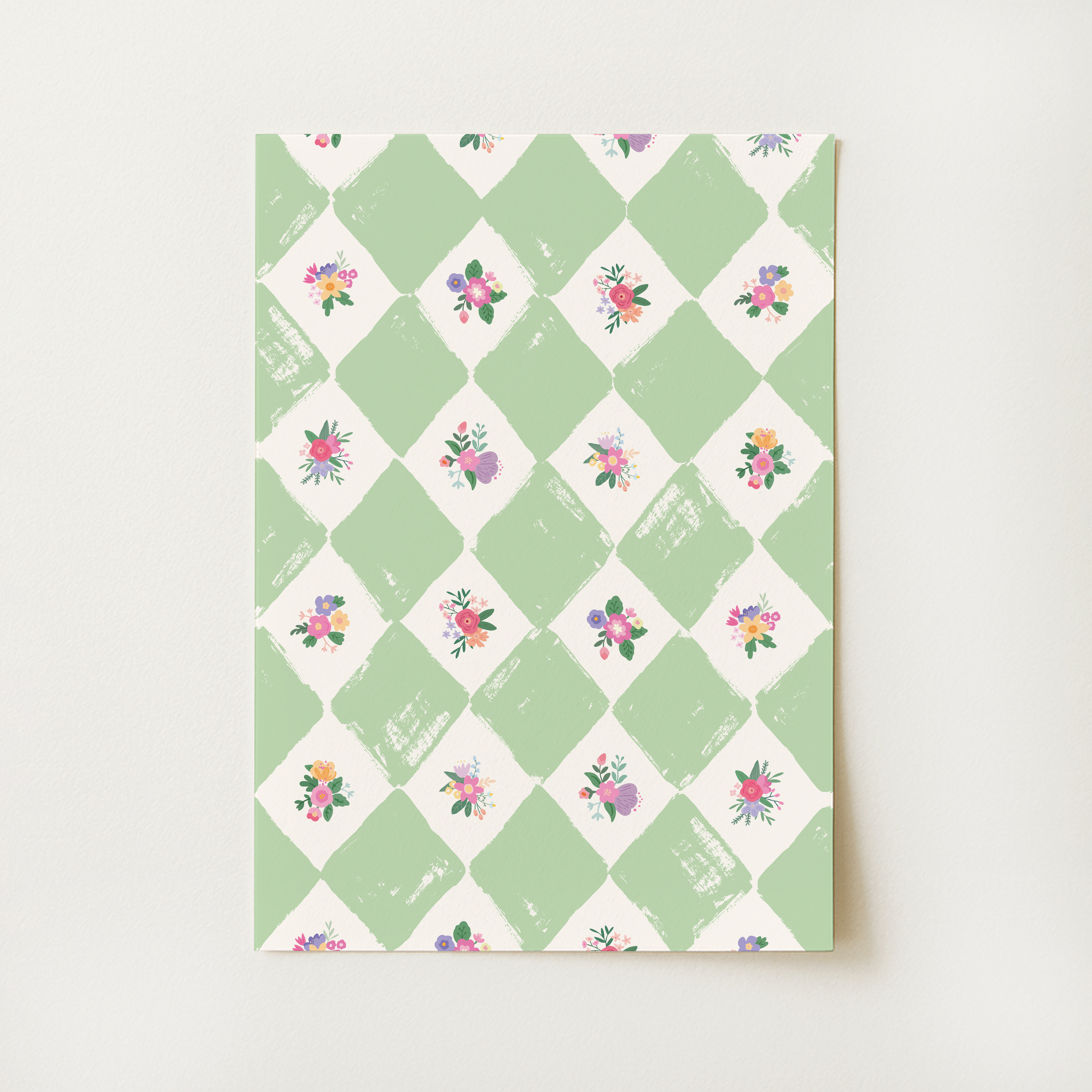 Vintage Floral Pattern Print
