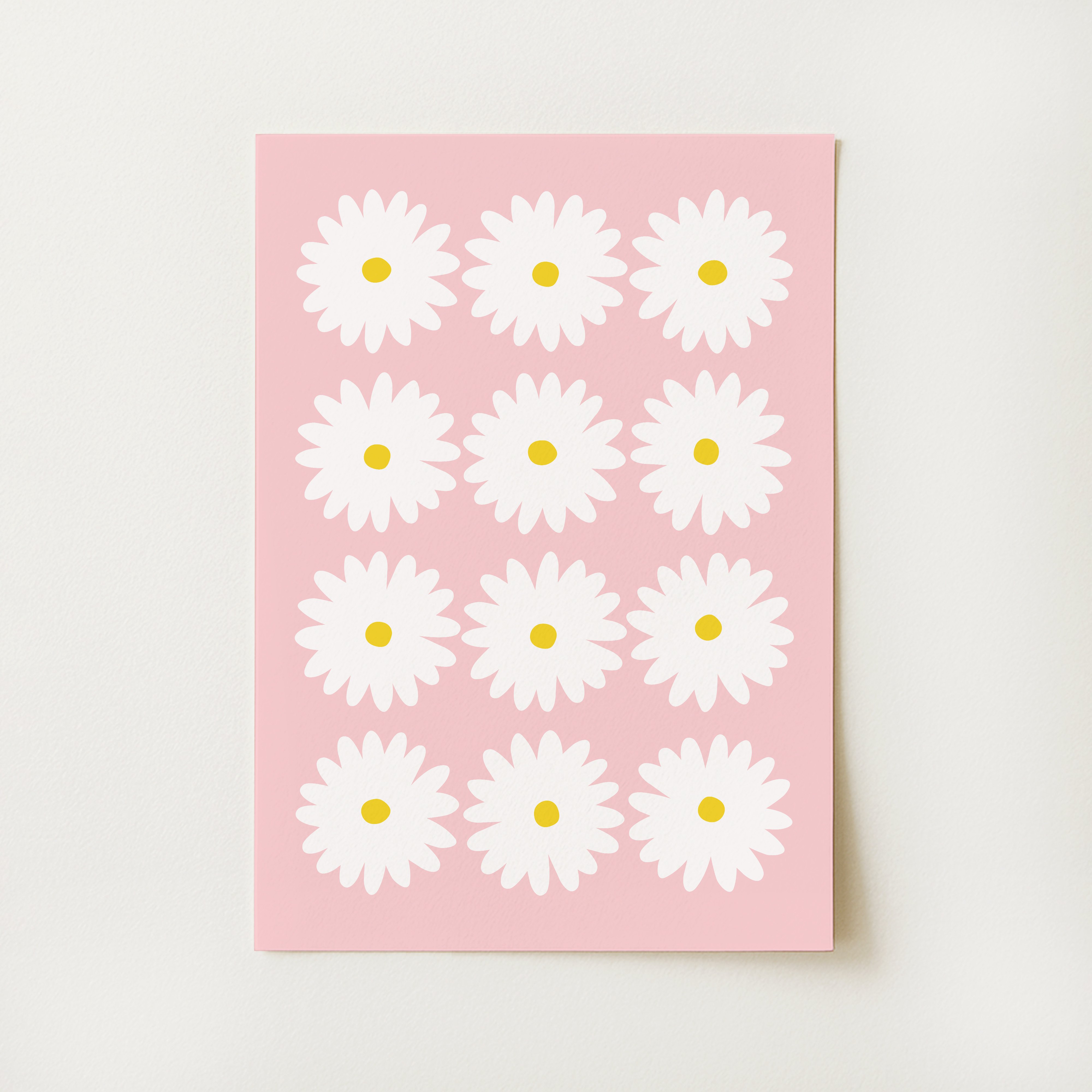 Pink Daisy Print