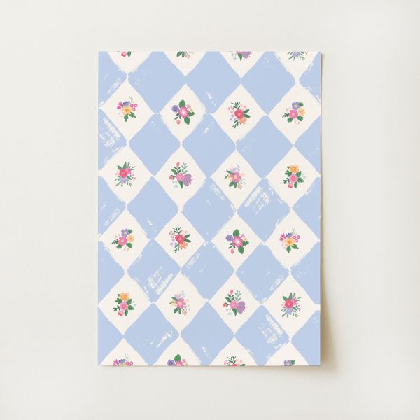 Vintage Floral Pattern Print