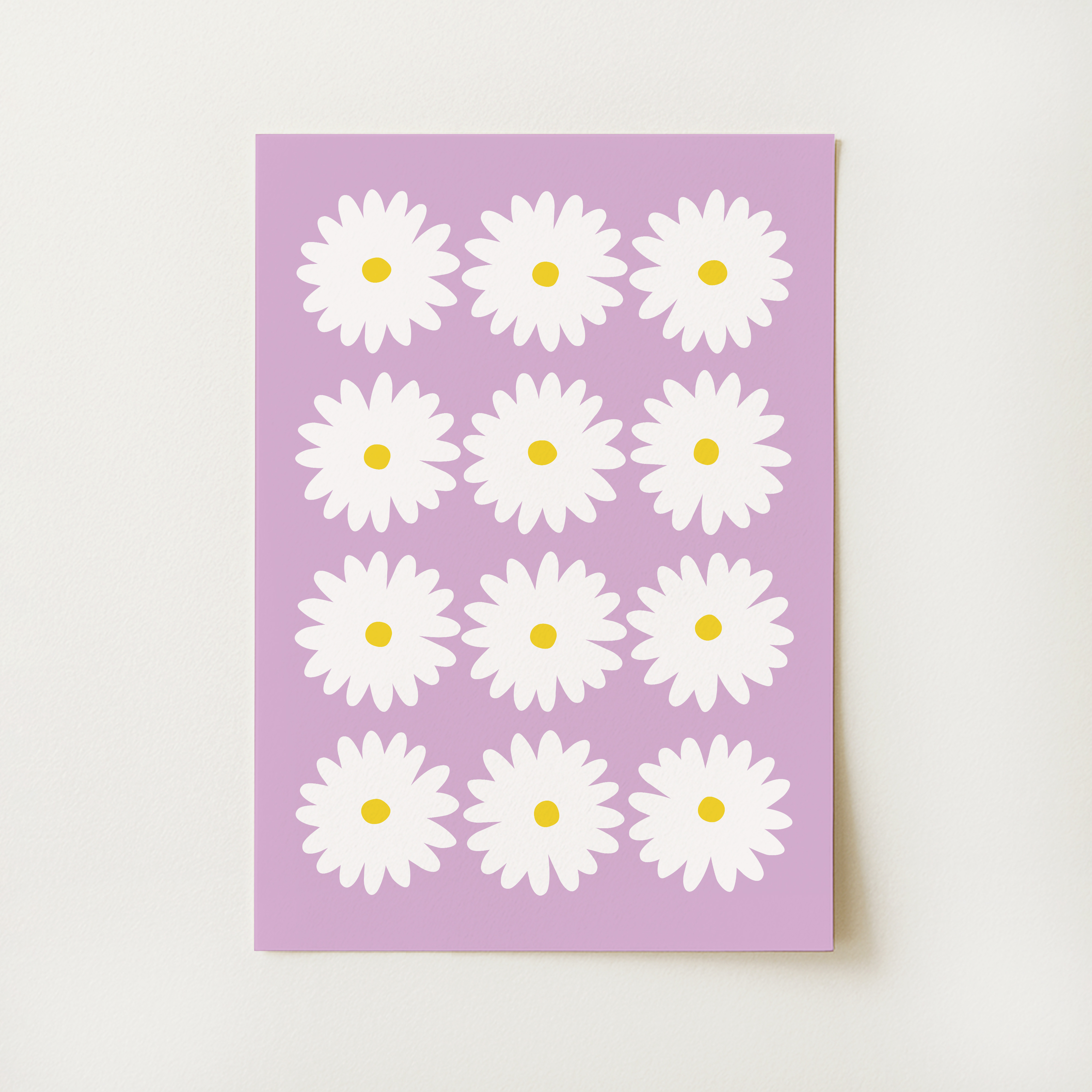 Purple Daisy Print