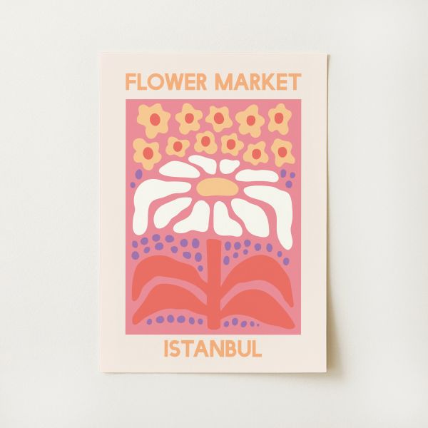 Flower Market Istanbul Print