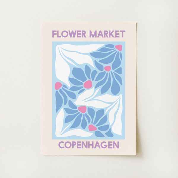 Flower Market Copenhagen Print