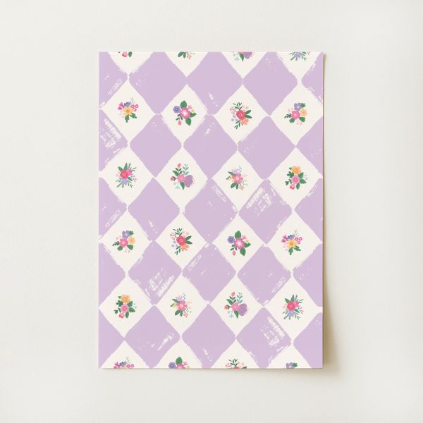 Vintage Floral Pattern Print