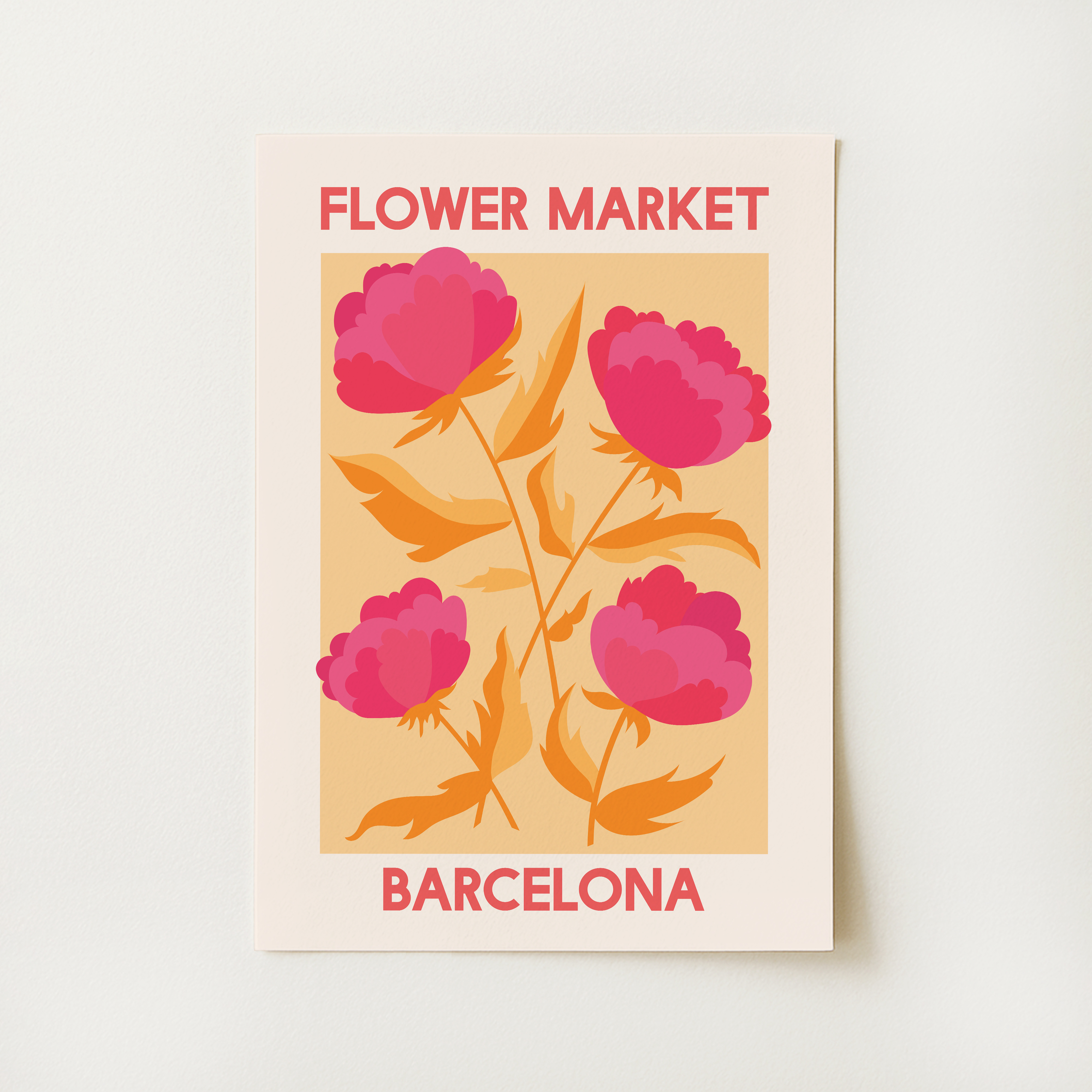 Flower Market Barcelona Print