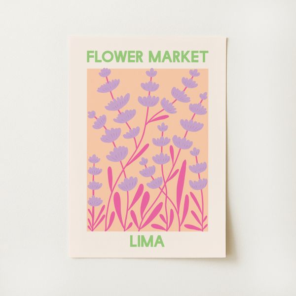 Flower Market Lima Print