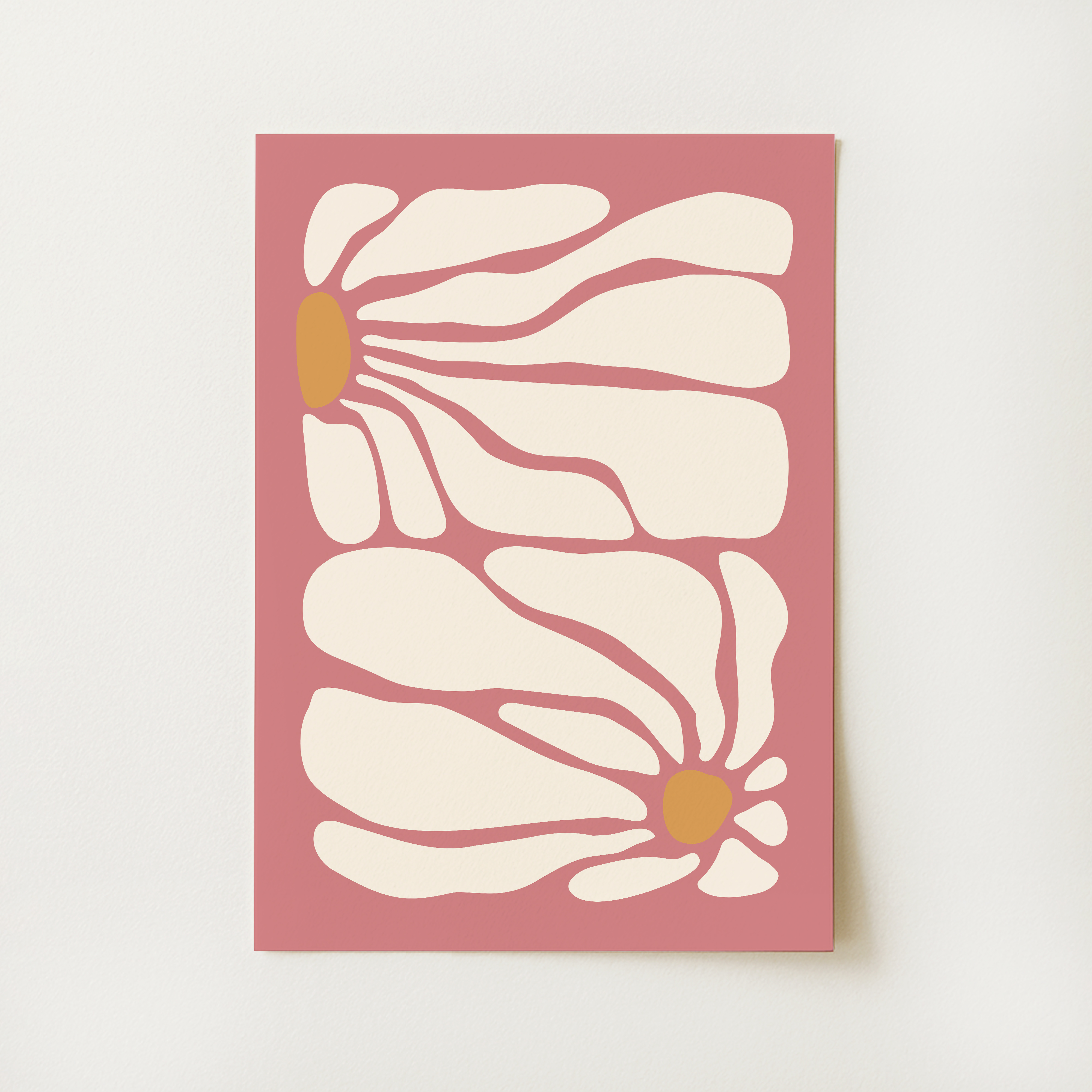 Boho Abstract Floral Print