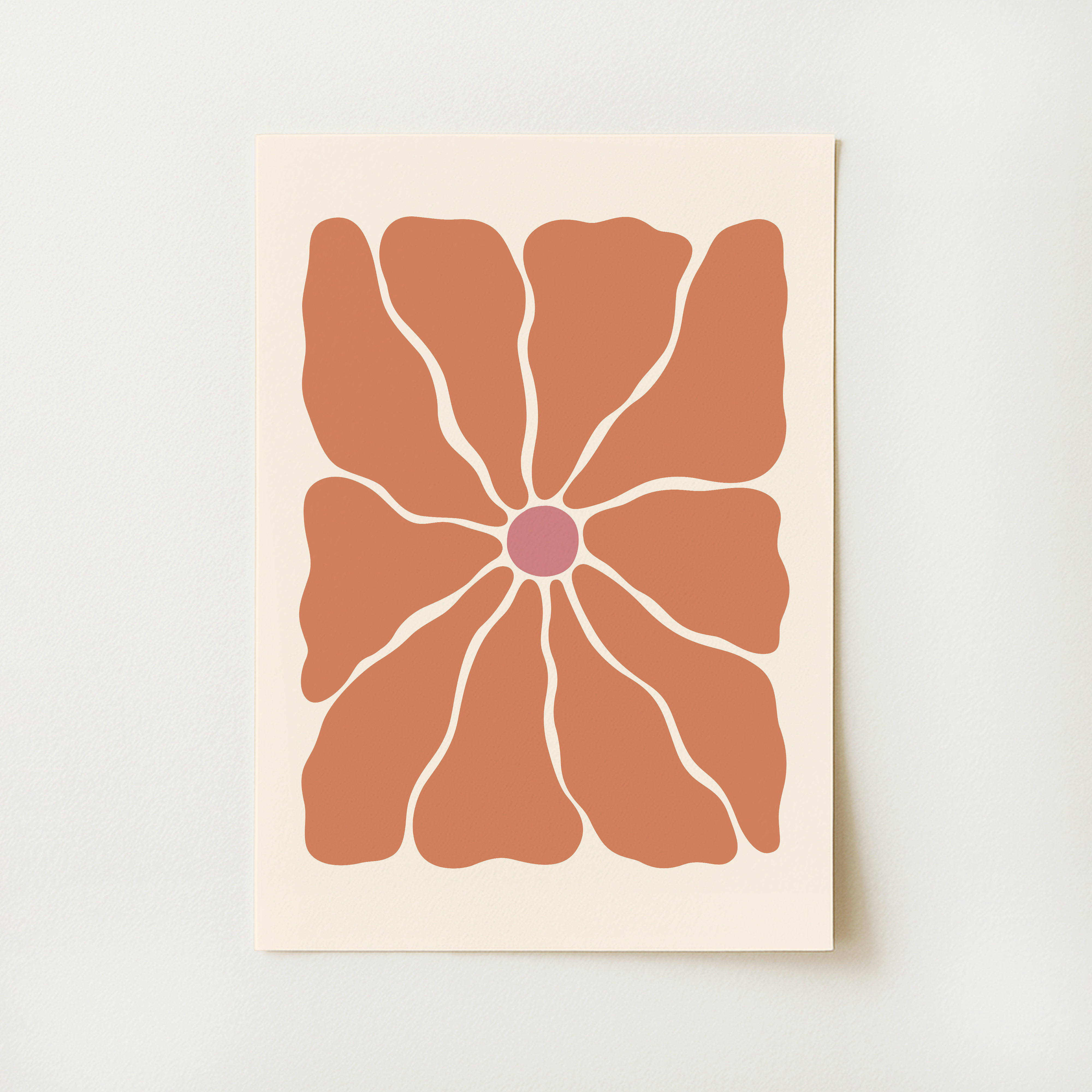 Boho Abstract Floral Print