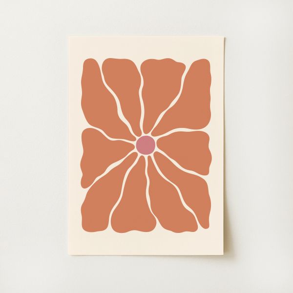 Boho Abstract Floral Print