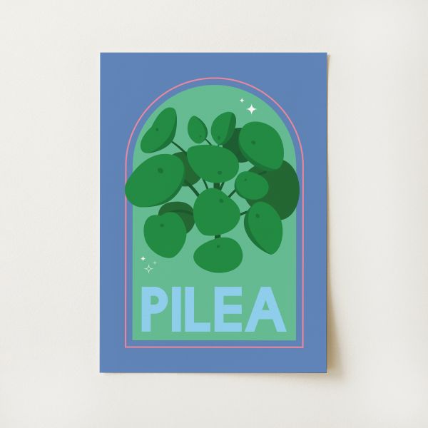 Pilea House Plant Print
