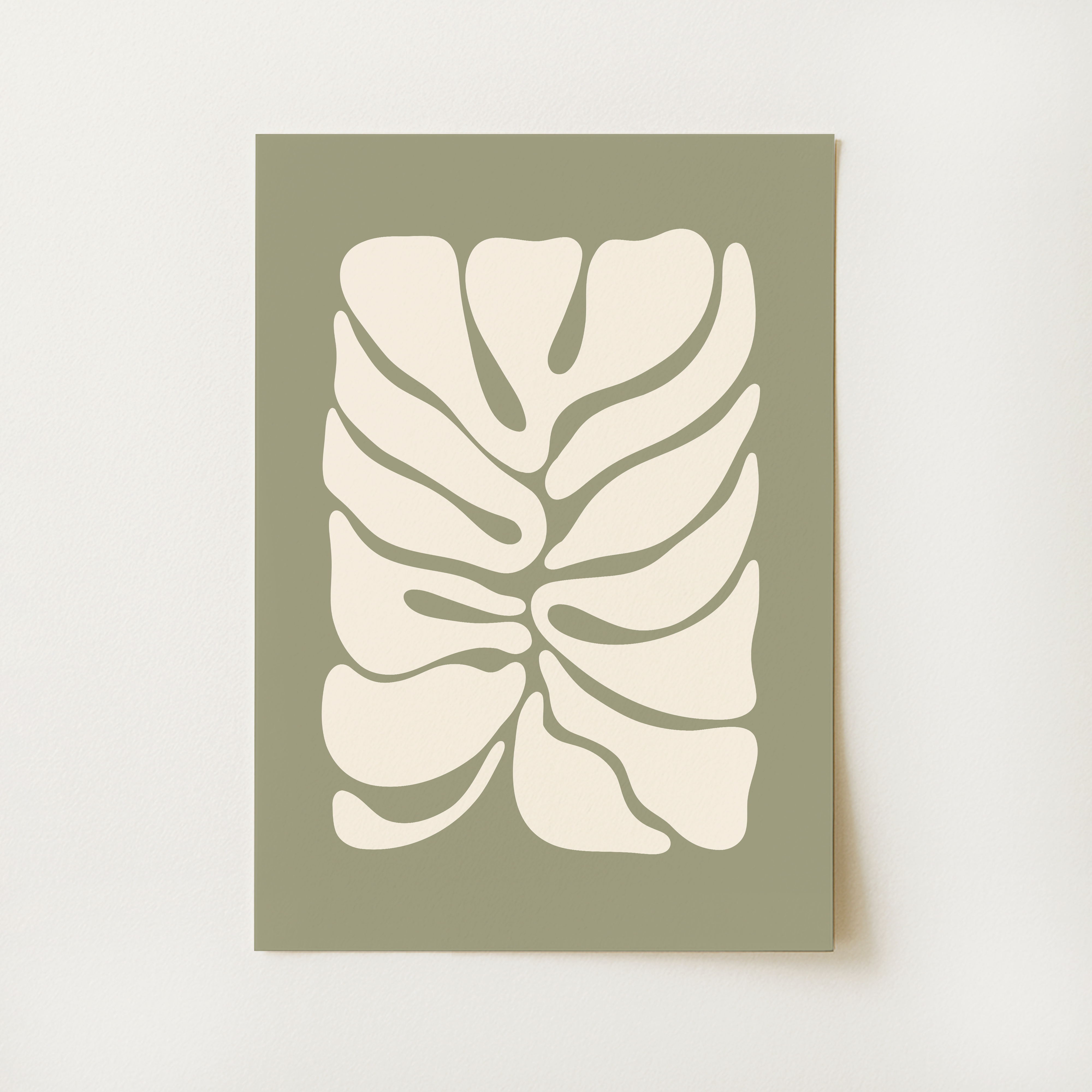 Boho Abstract Botanical Print