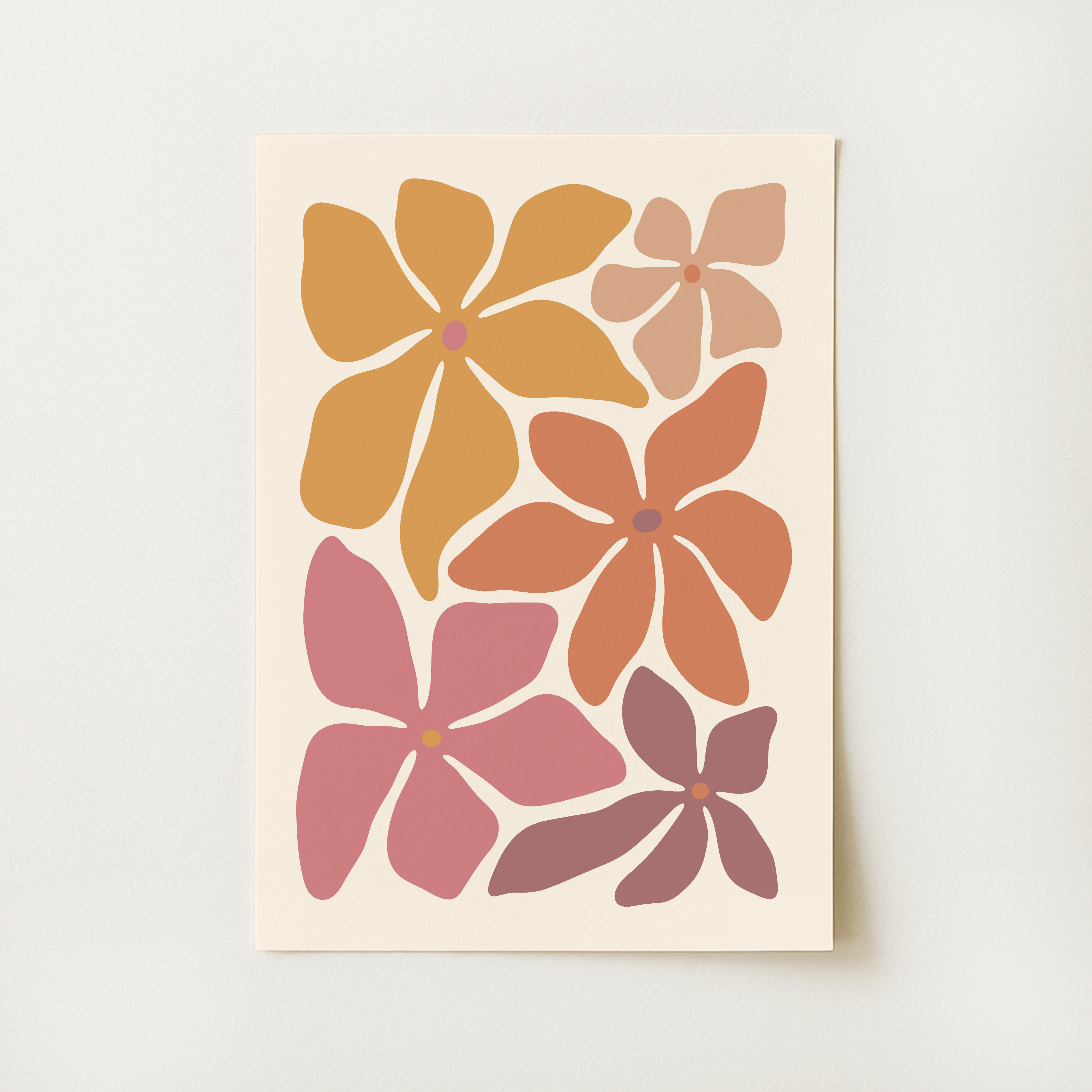 Boho Abstract Floral Print