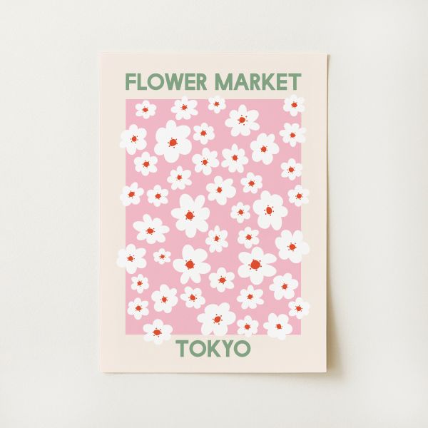 Flower Market Tokyo Print