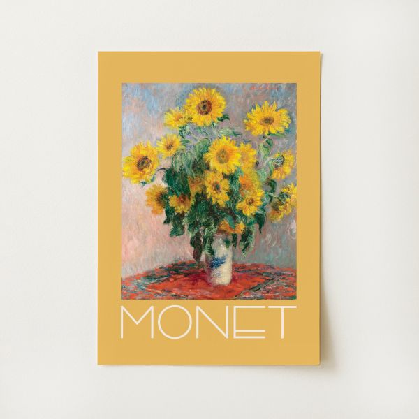 Monet Sunflowers Print