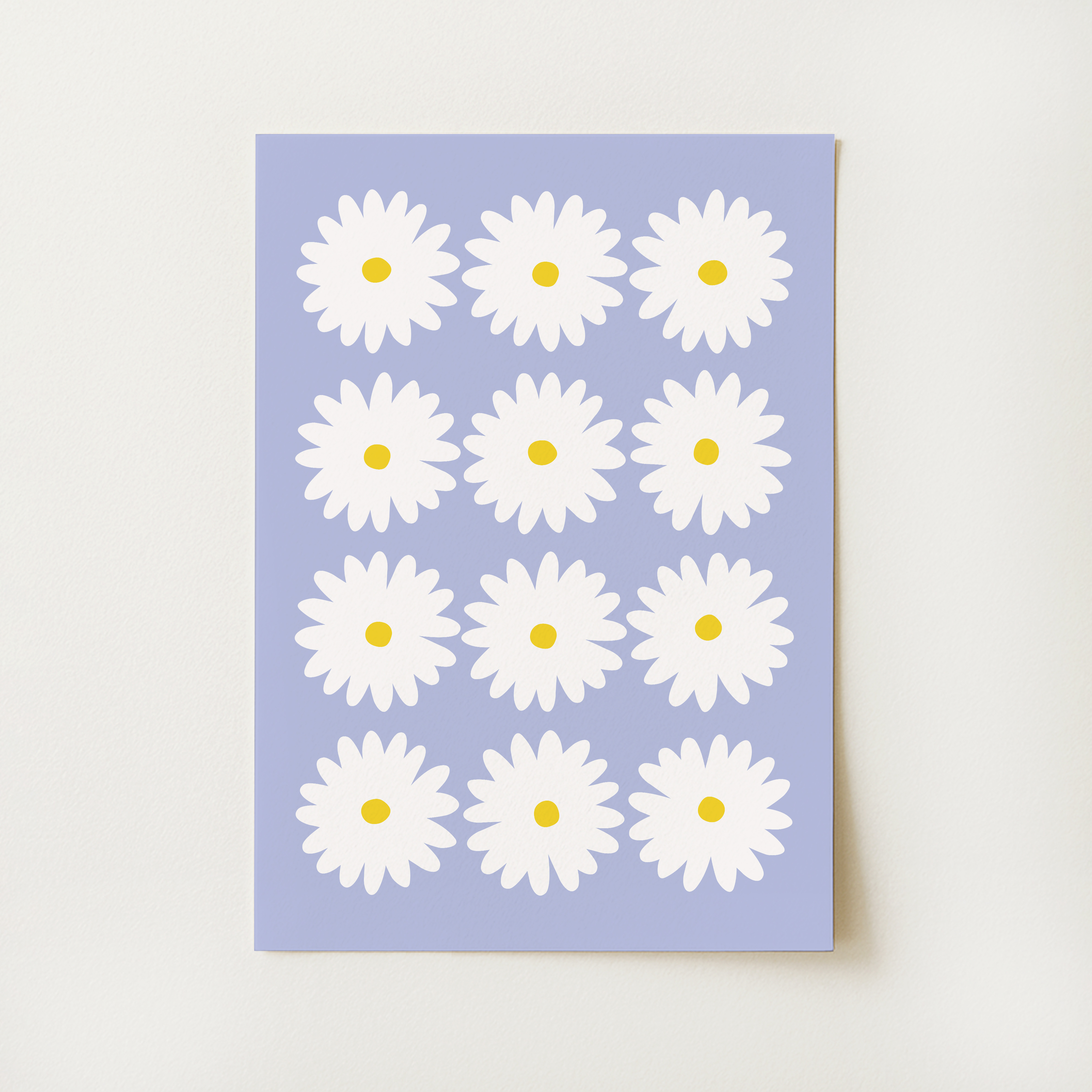 Blue Daisy Print