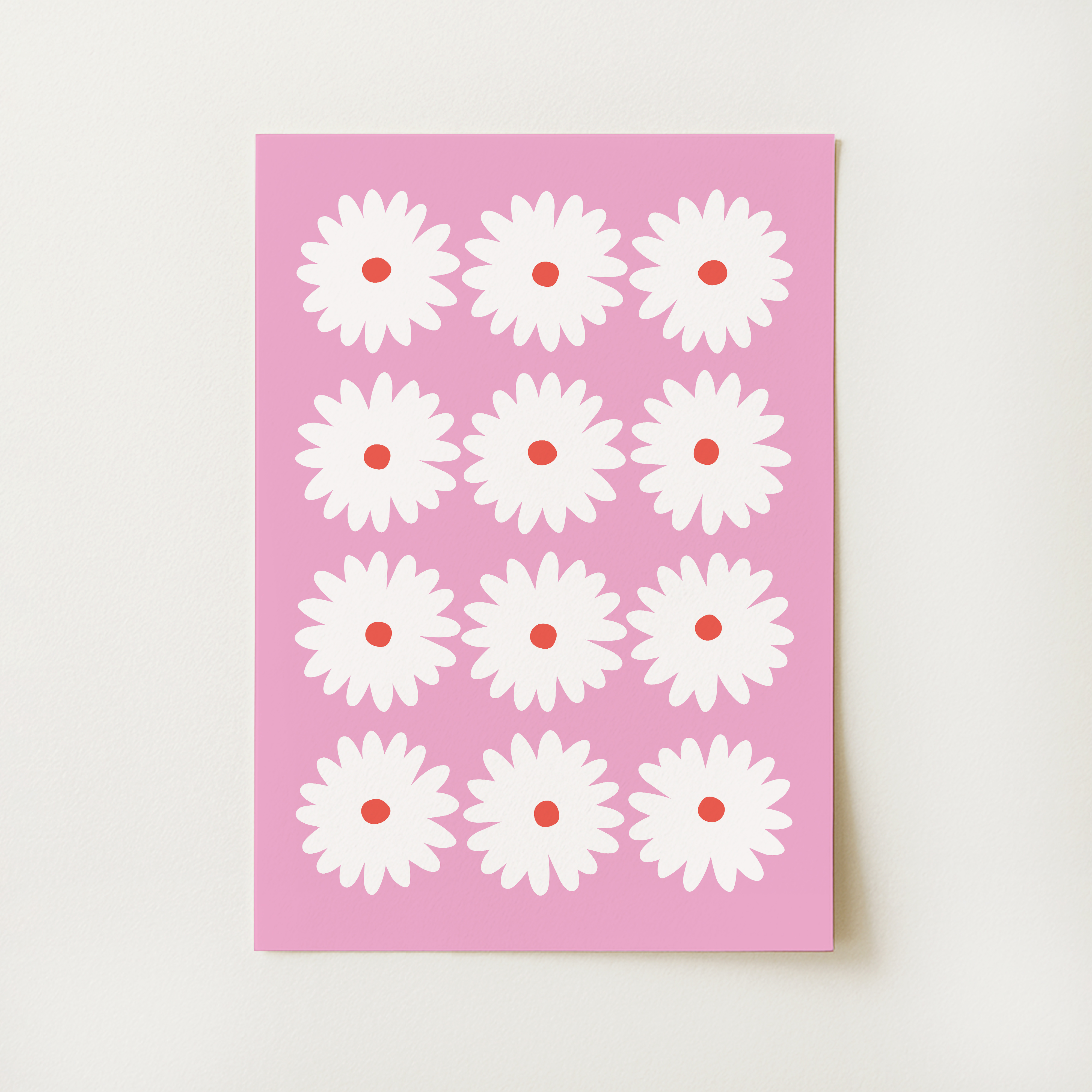 Pink Daisy Print