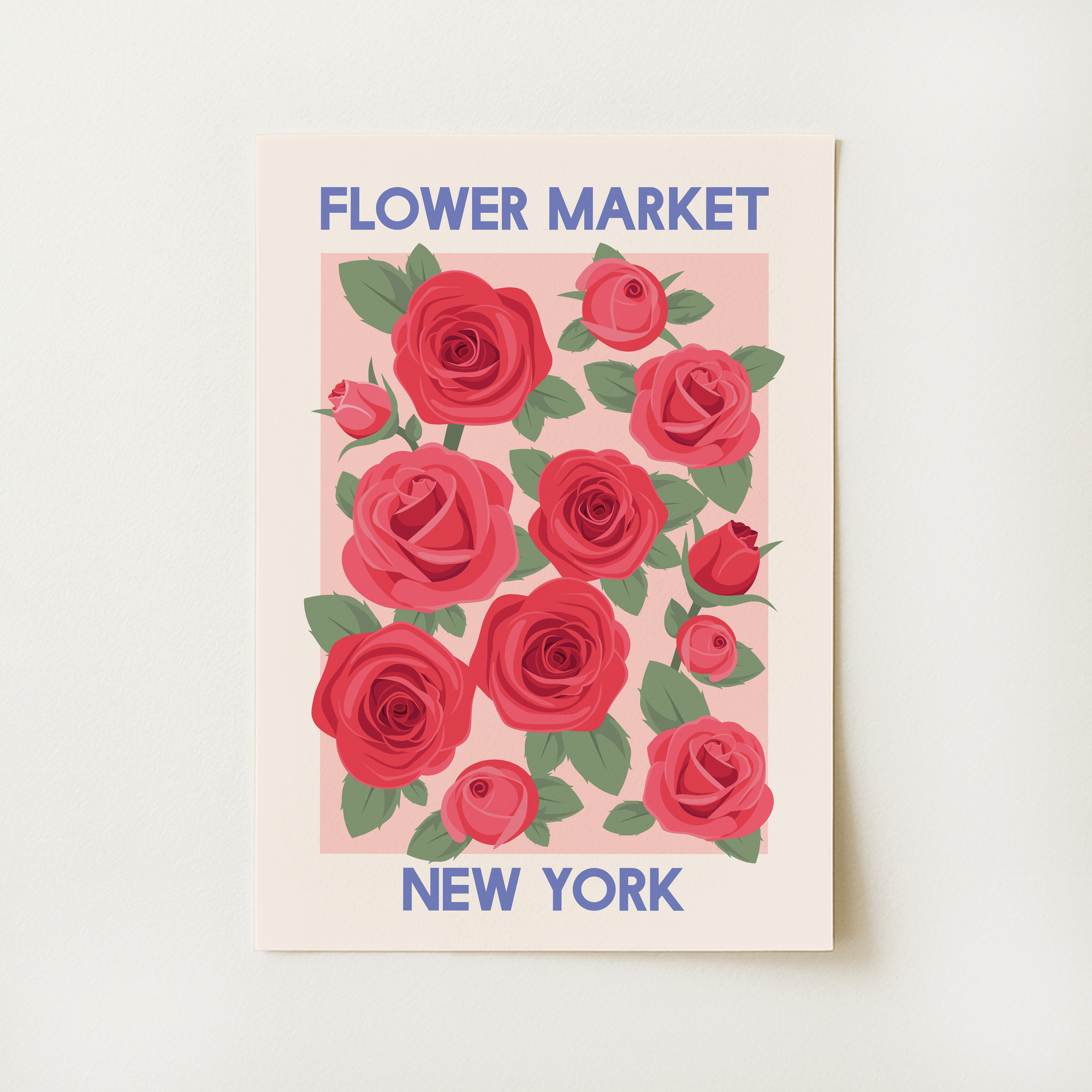 Flower Market Rome Print