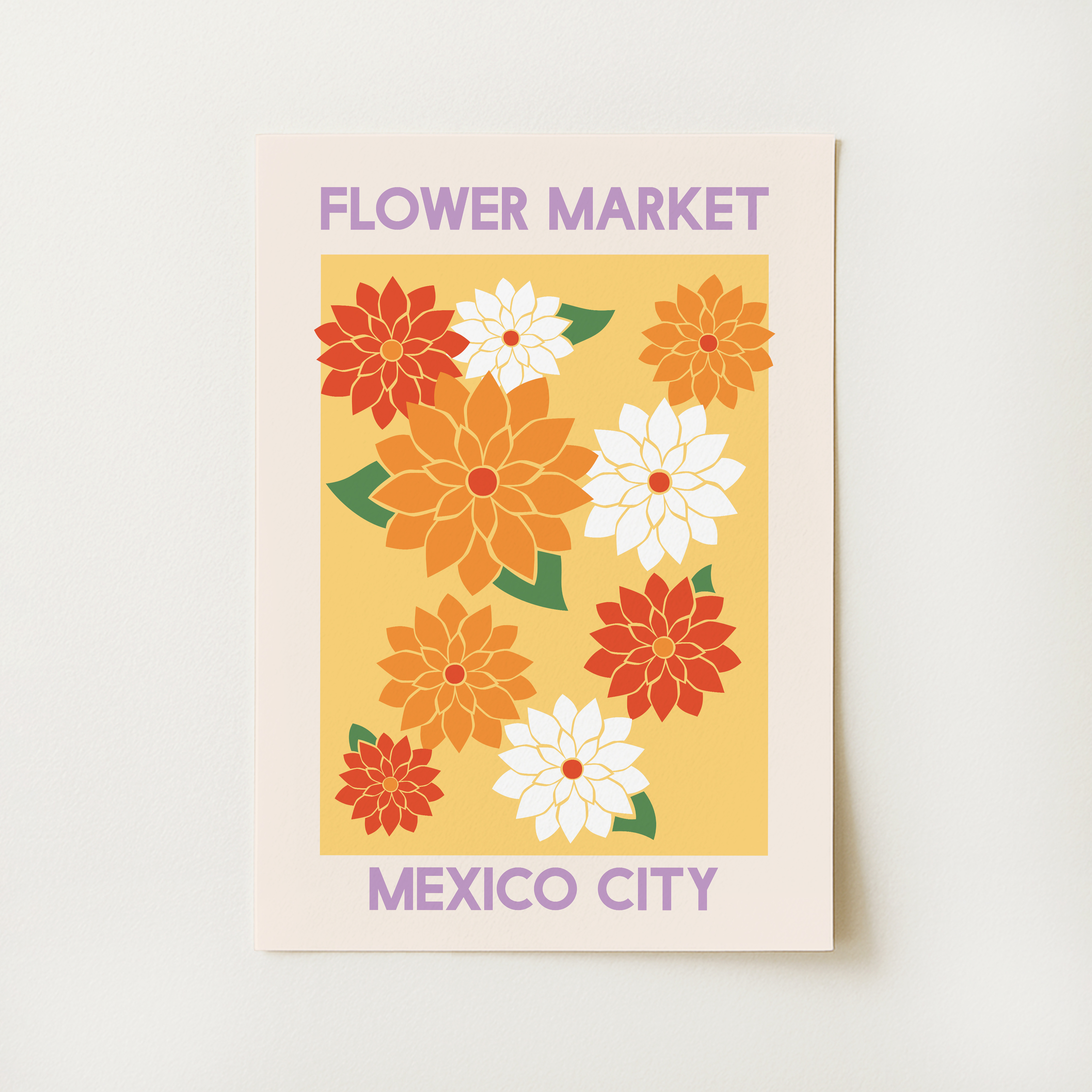 Flower Market Mexico City Print