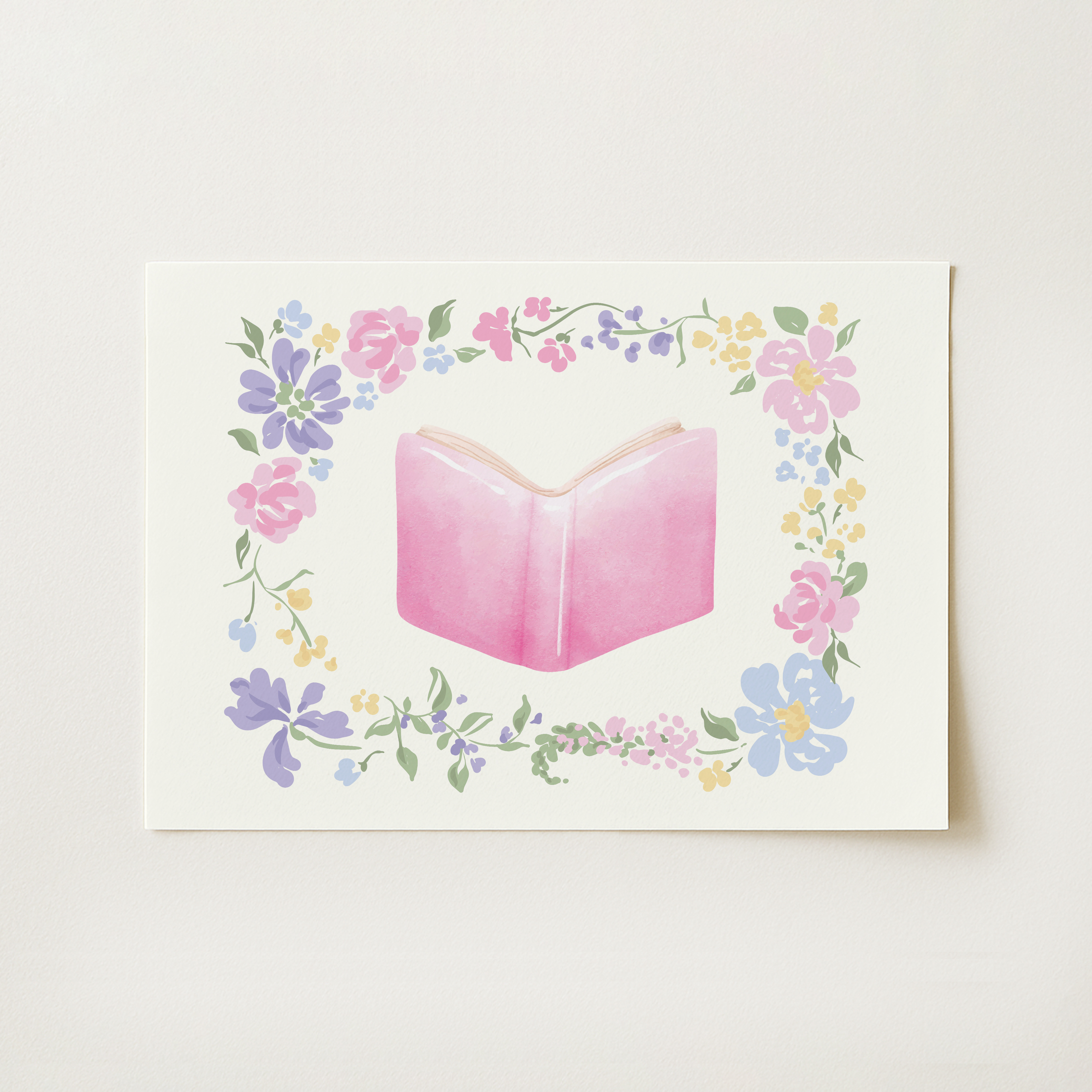 Floral Book Frame Print