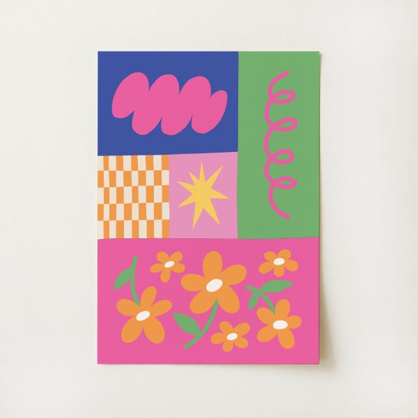 Abstract Floral Print