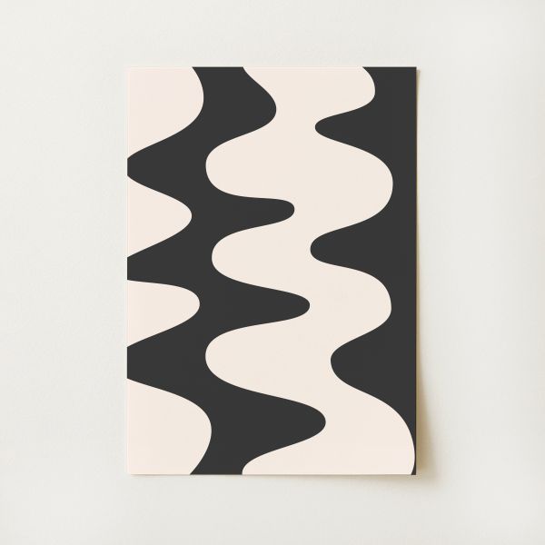 Abstract Wave Print