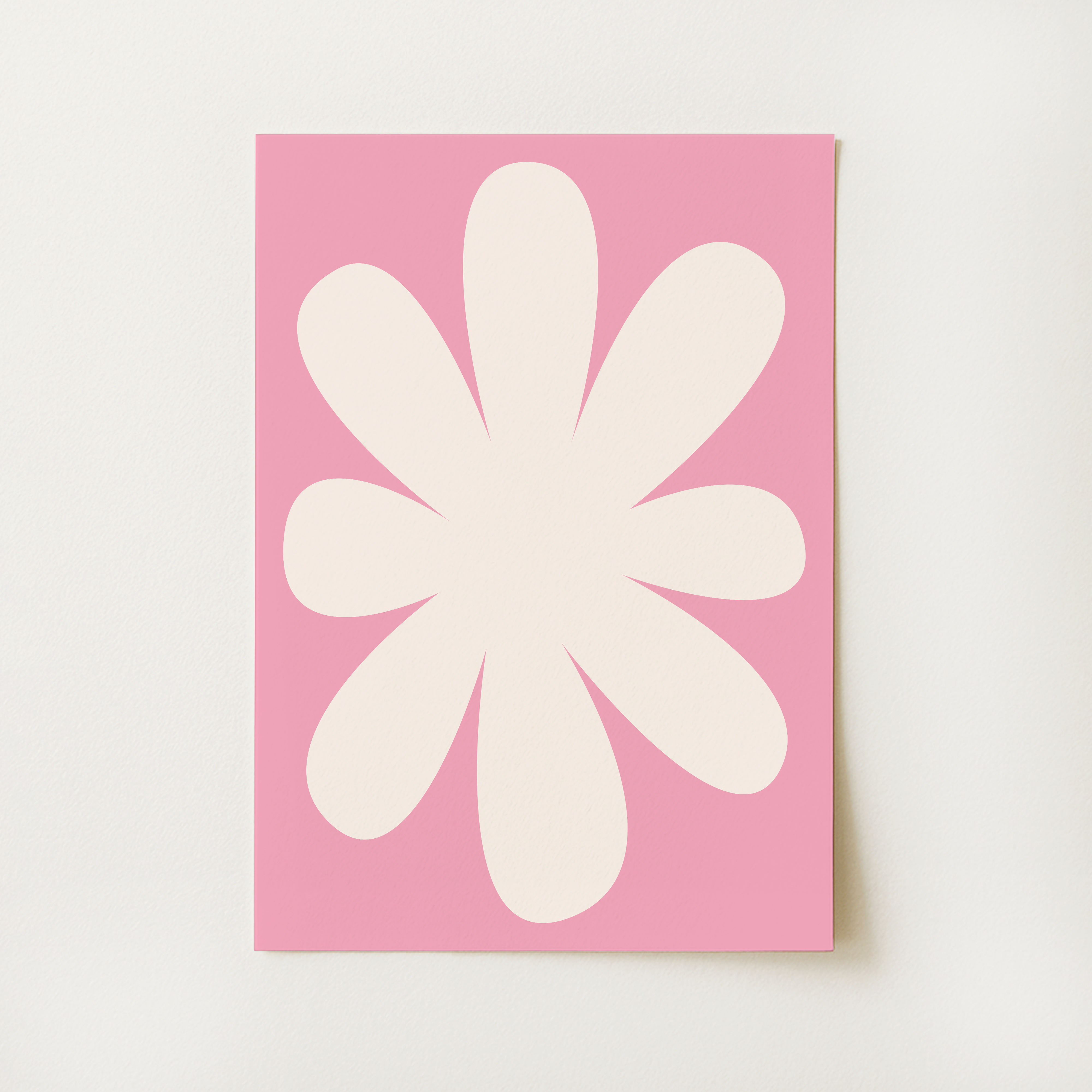 Pink Floral Abstract Print