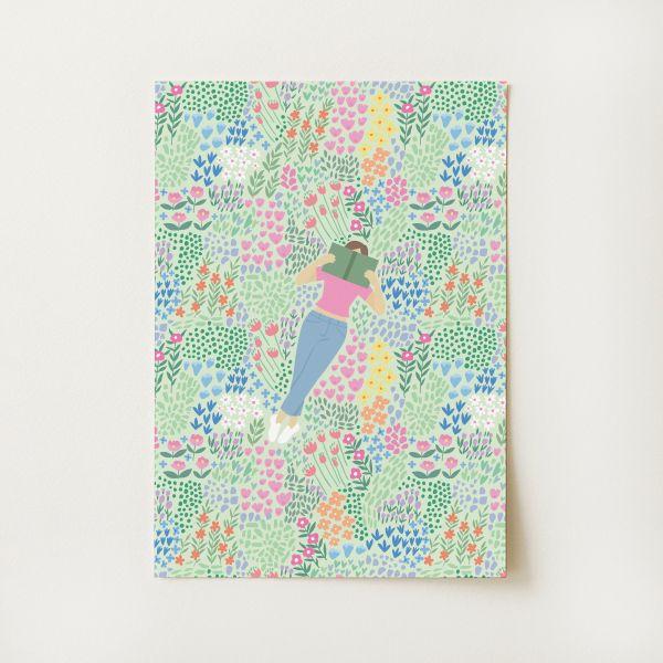 Reading Garden Print