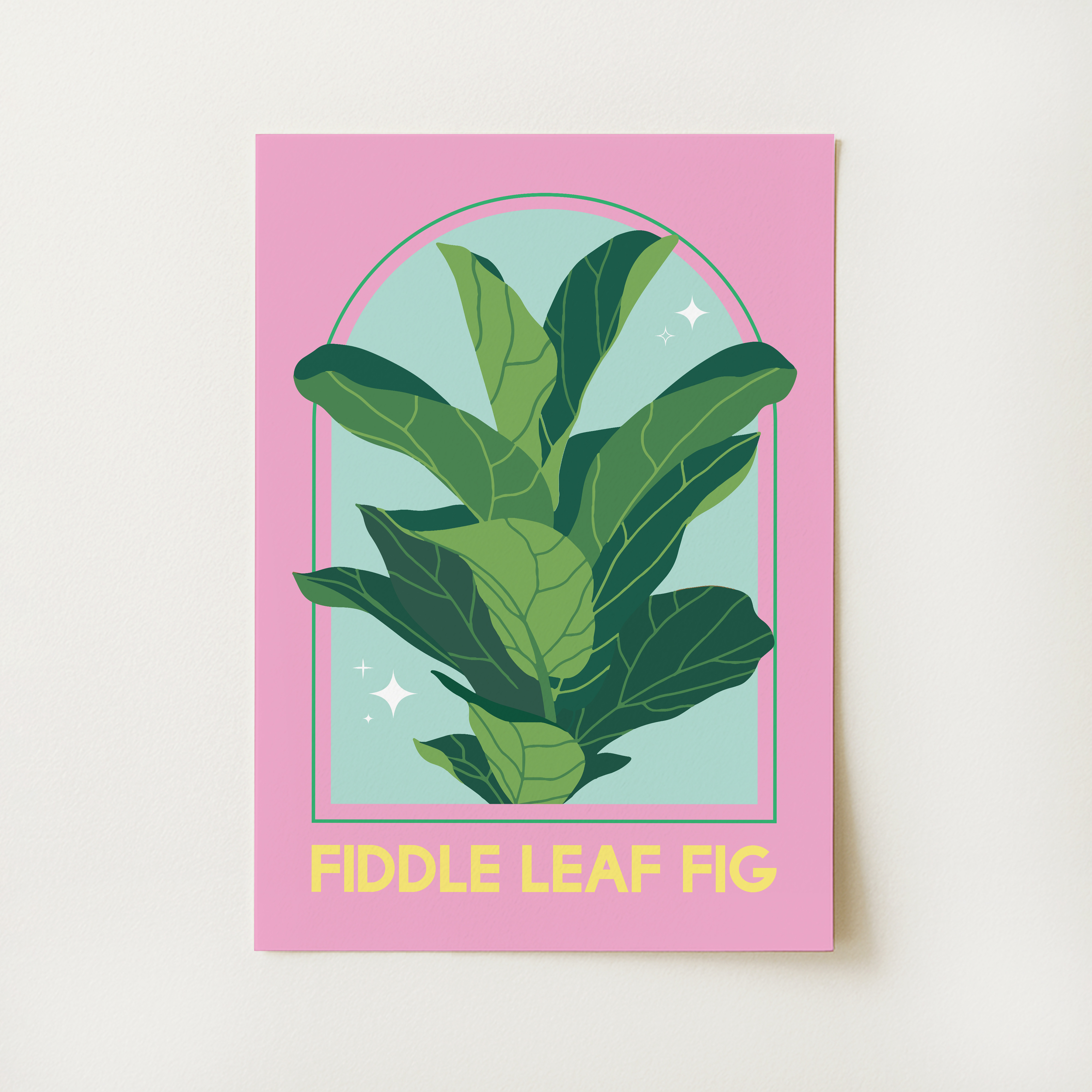 Fiddle Leaf Fig House Plant Print