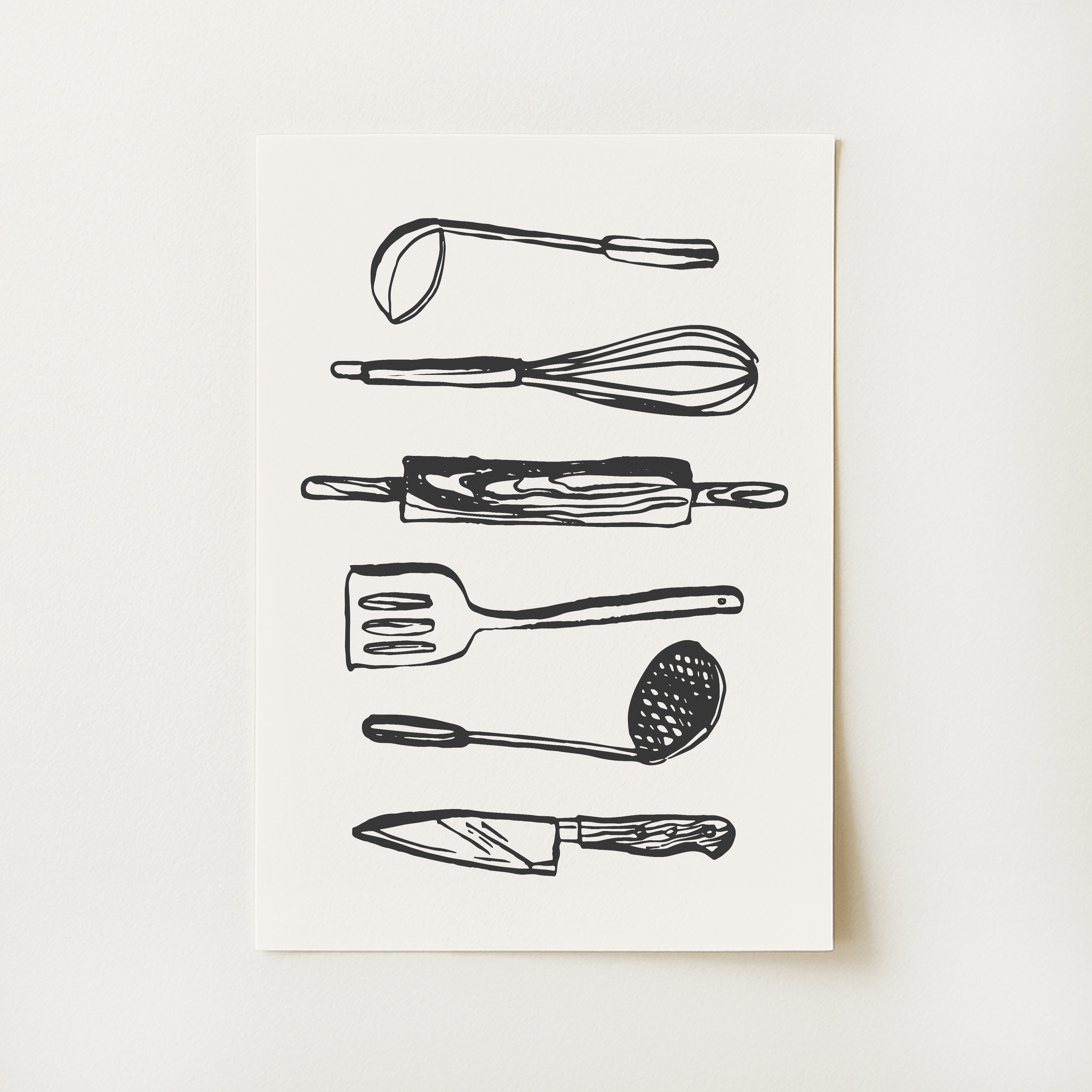 Kitchen Utensils Print