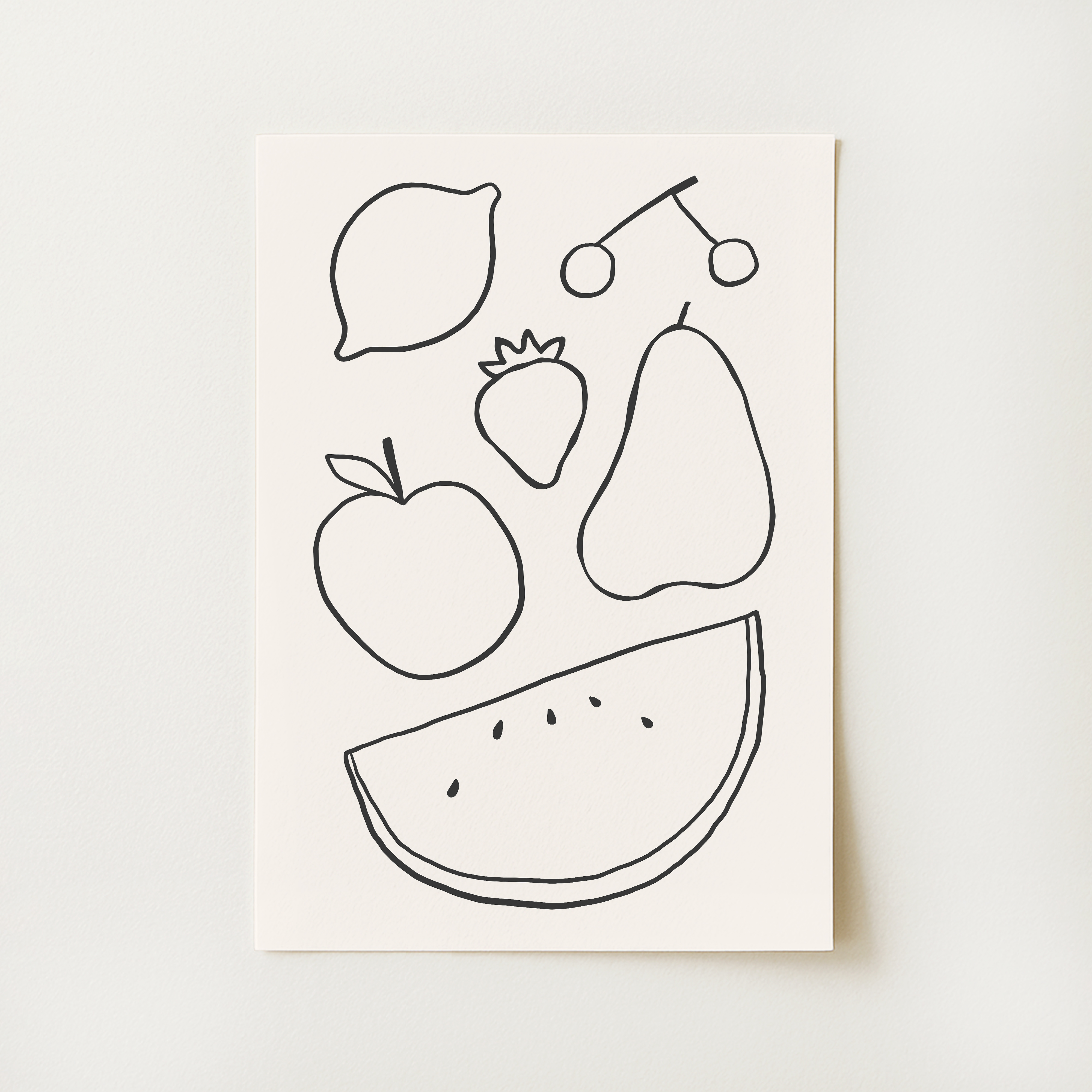 Fruit Line Print