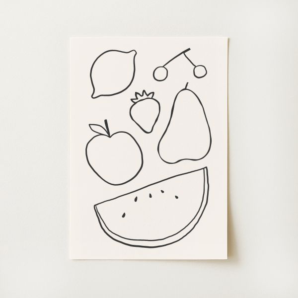Fruit Line Print