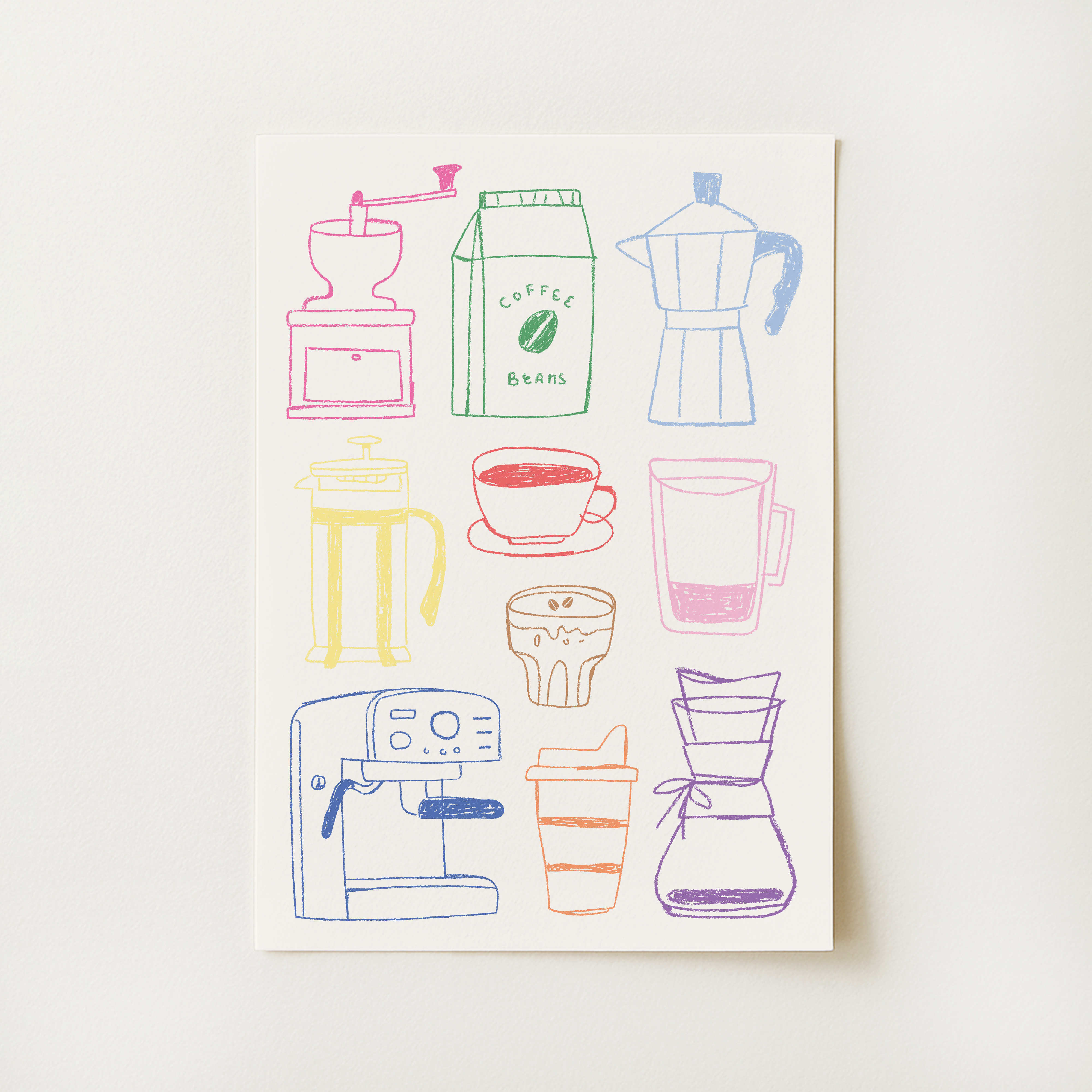 Coffee Sketch Print