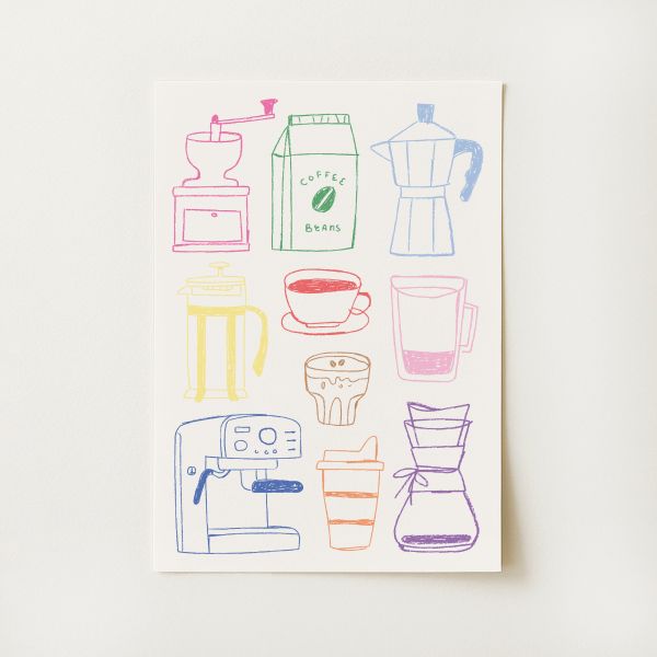 Coffee Sketch Print