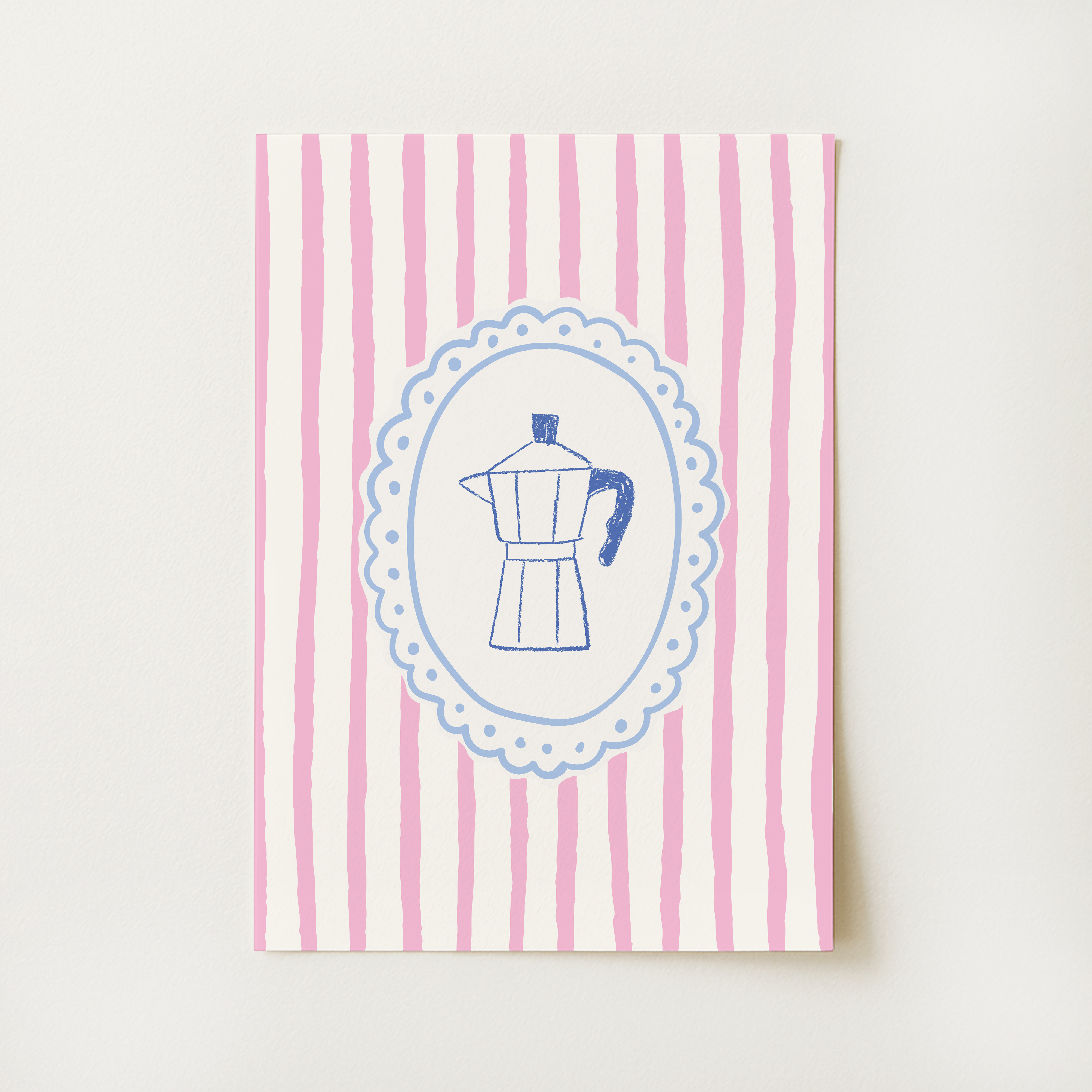Striped Coffee Print