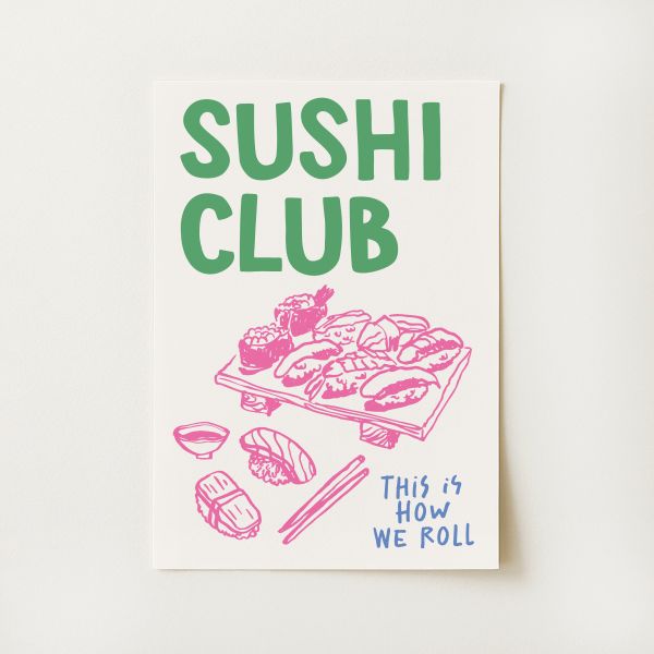 Sushi Club Print
